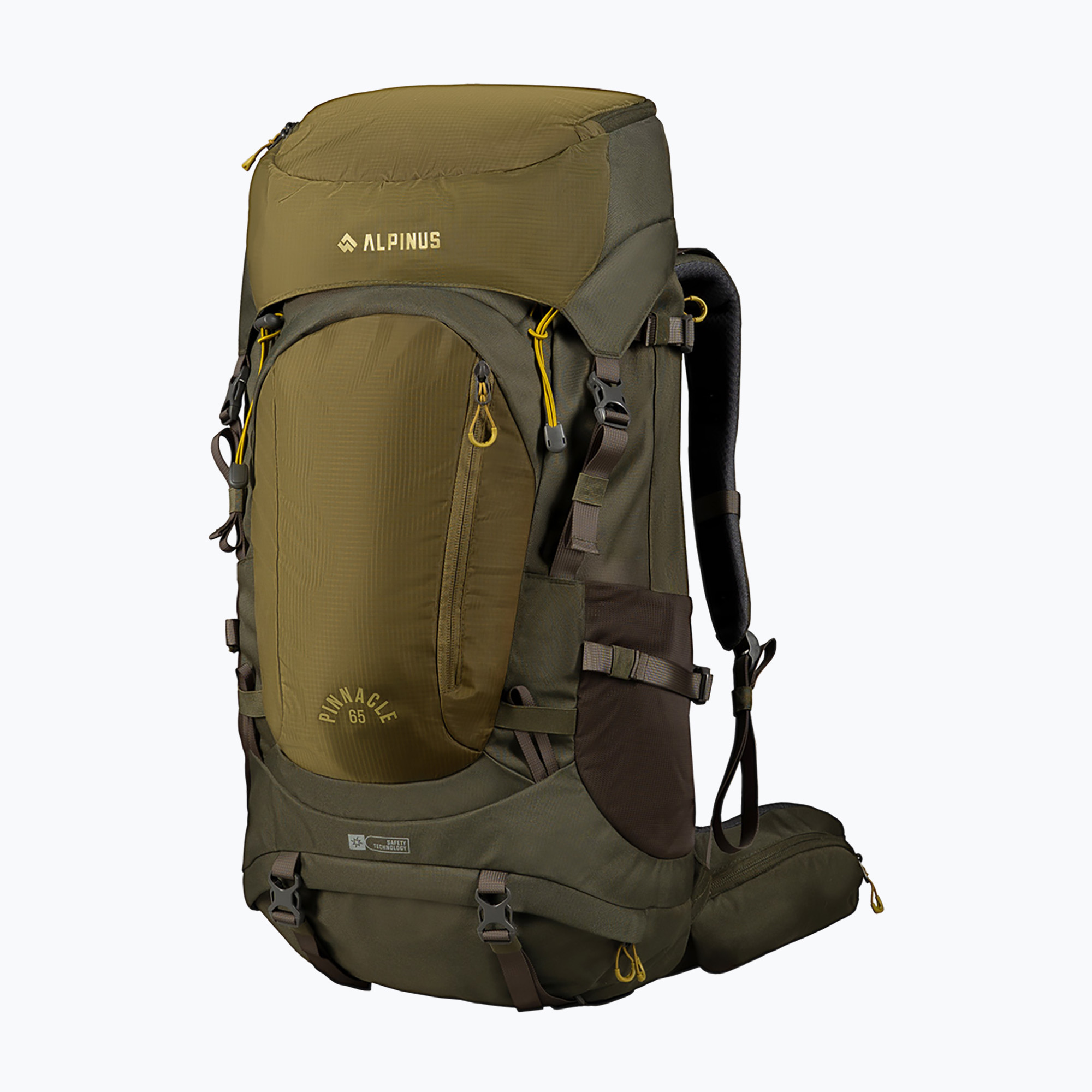 Plecak trekkingowy Alpinus Pinnacle 65 oliwkowy 