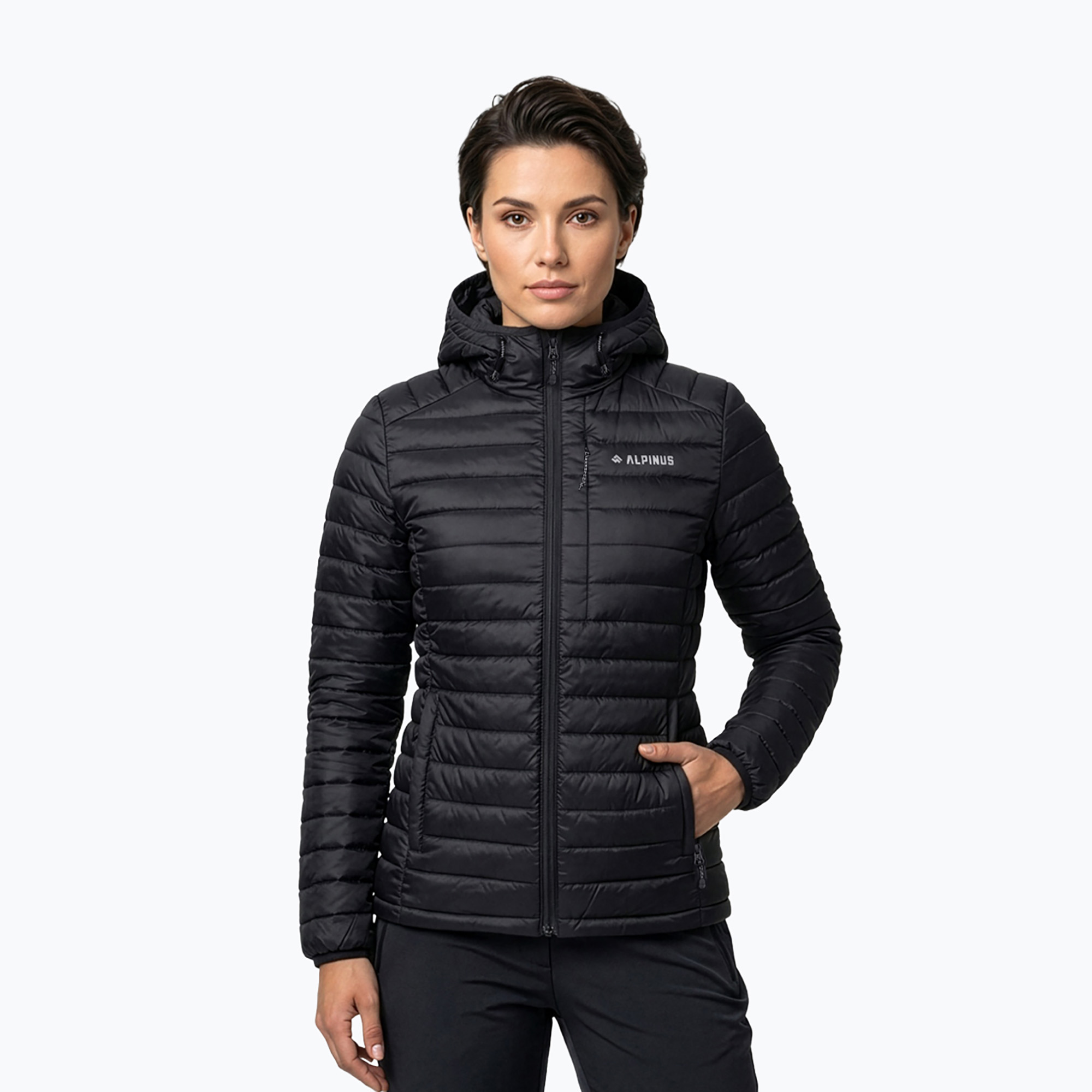Geacă cu puf pentru femei Alpinus Kiruna black