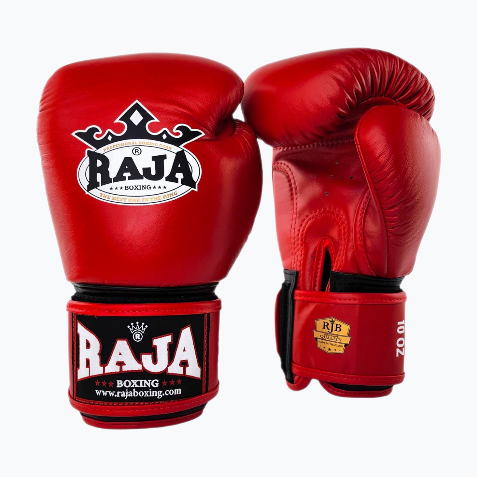 Rękawice bokserskie RAJA BOXING Single Standard Genuine Leather red 