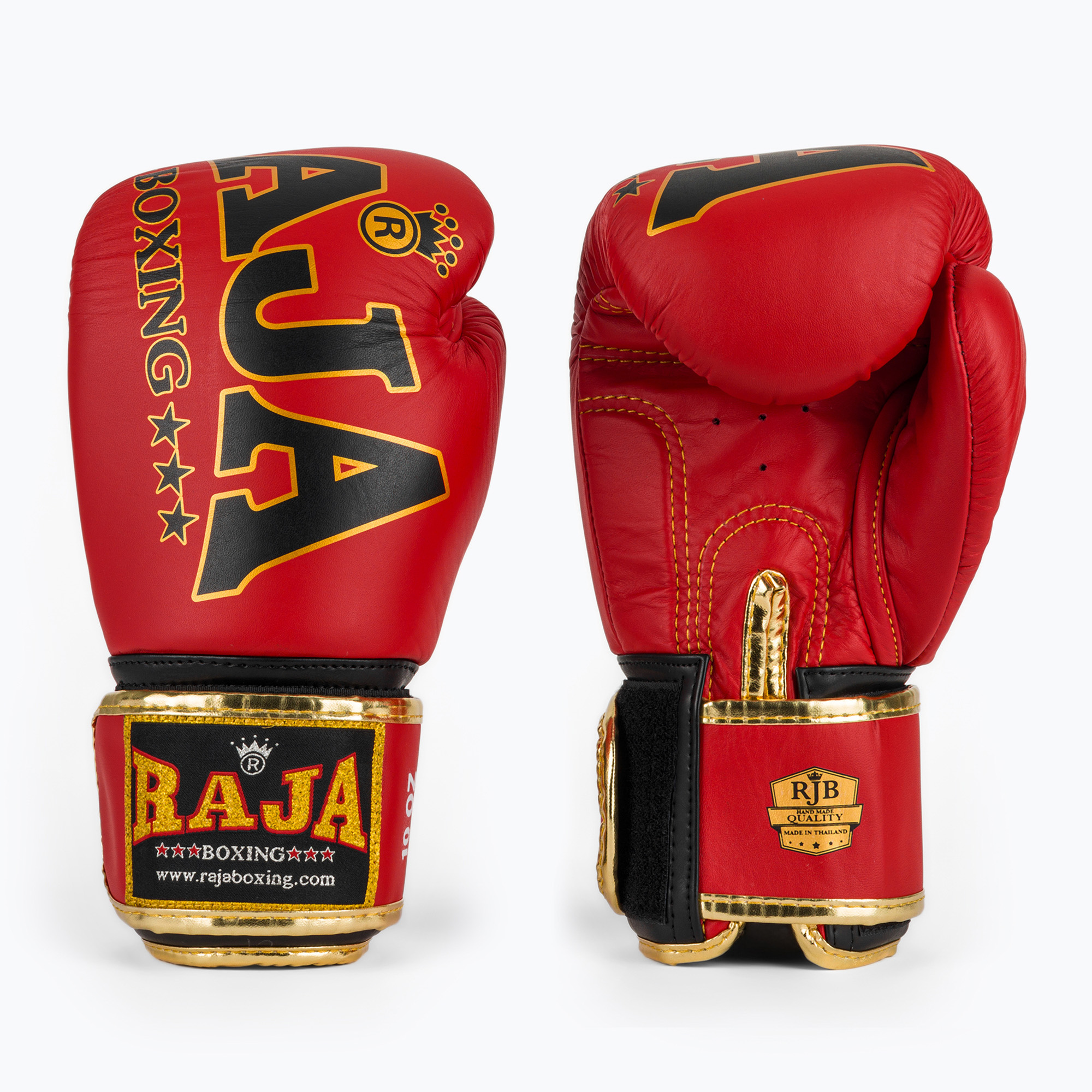RAJA BOXING Произход Стандартна естествена кожа червени боксови ръкавици