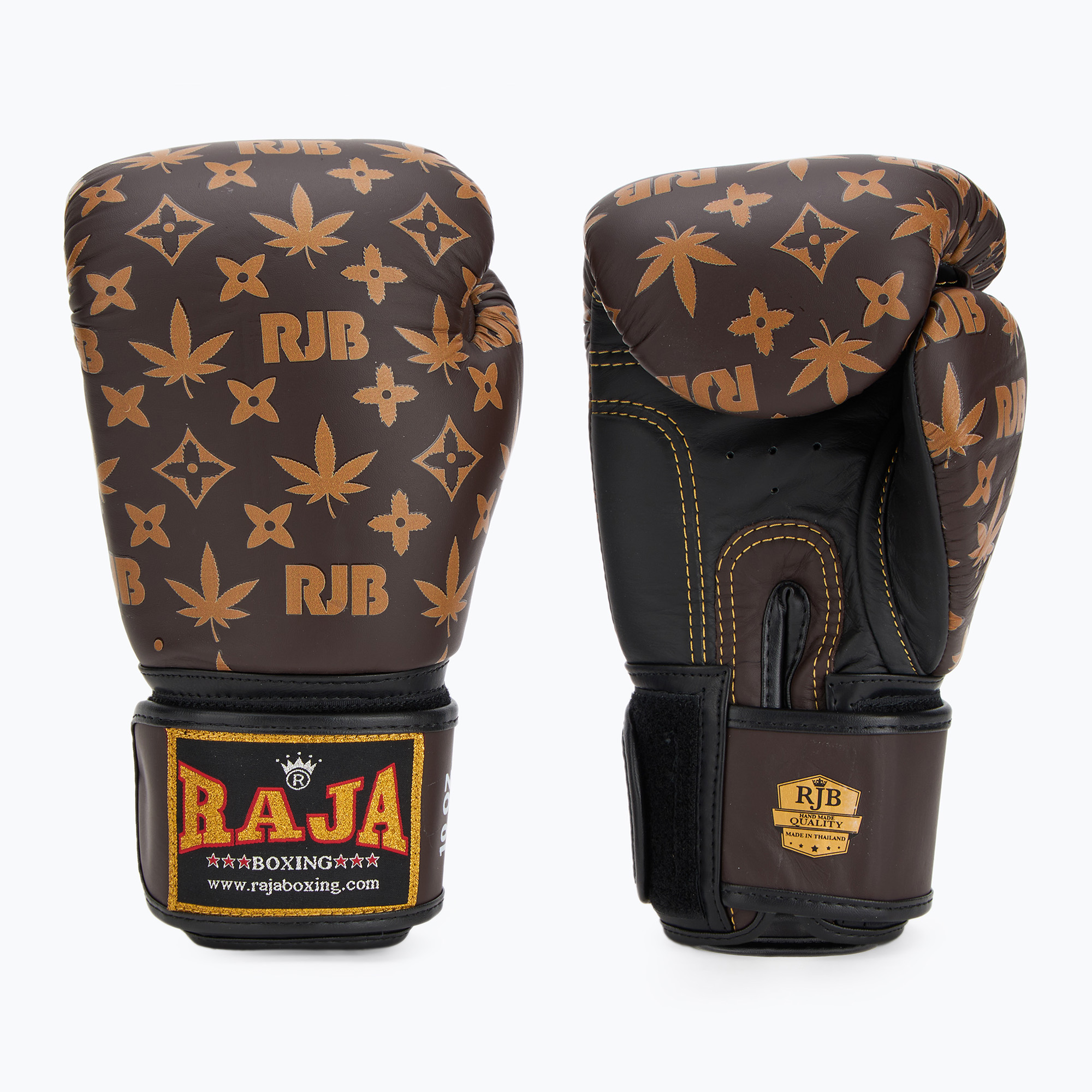 Rękawice bokserskie RAJA BOXING Brown Weed 