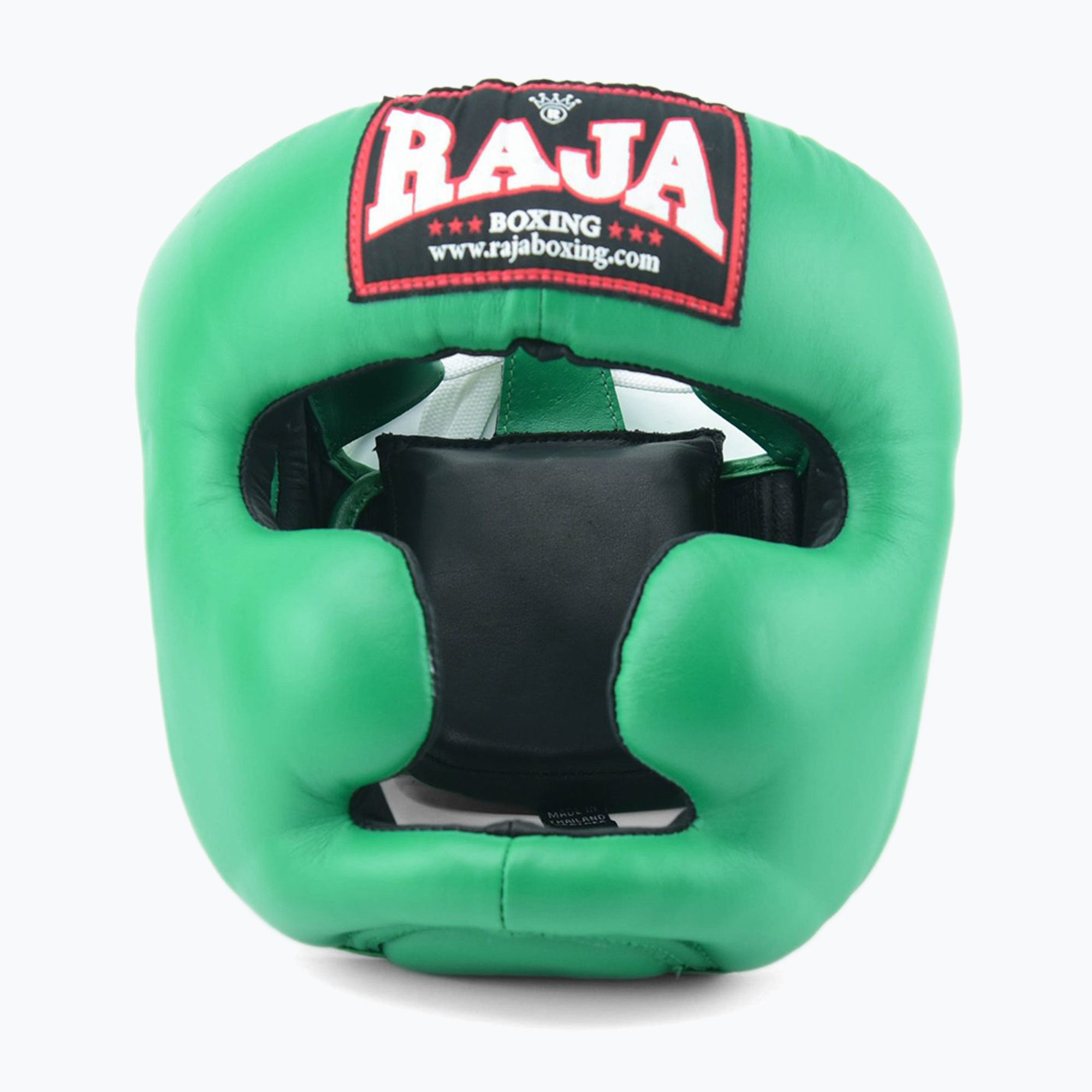 Kask bokserski RAJA BOXING Genuine Leather green 