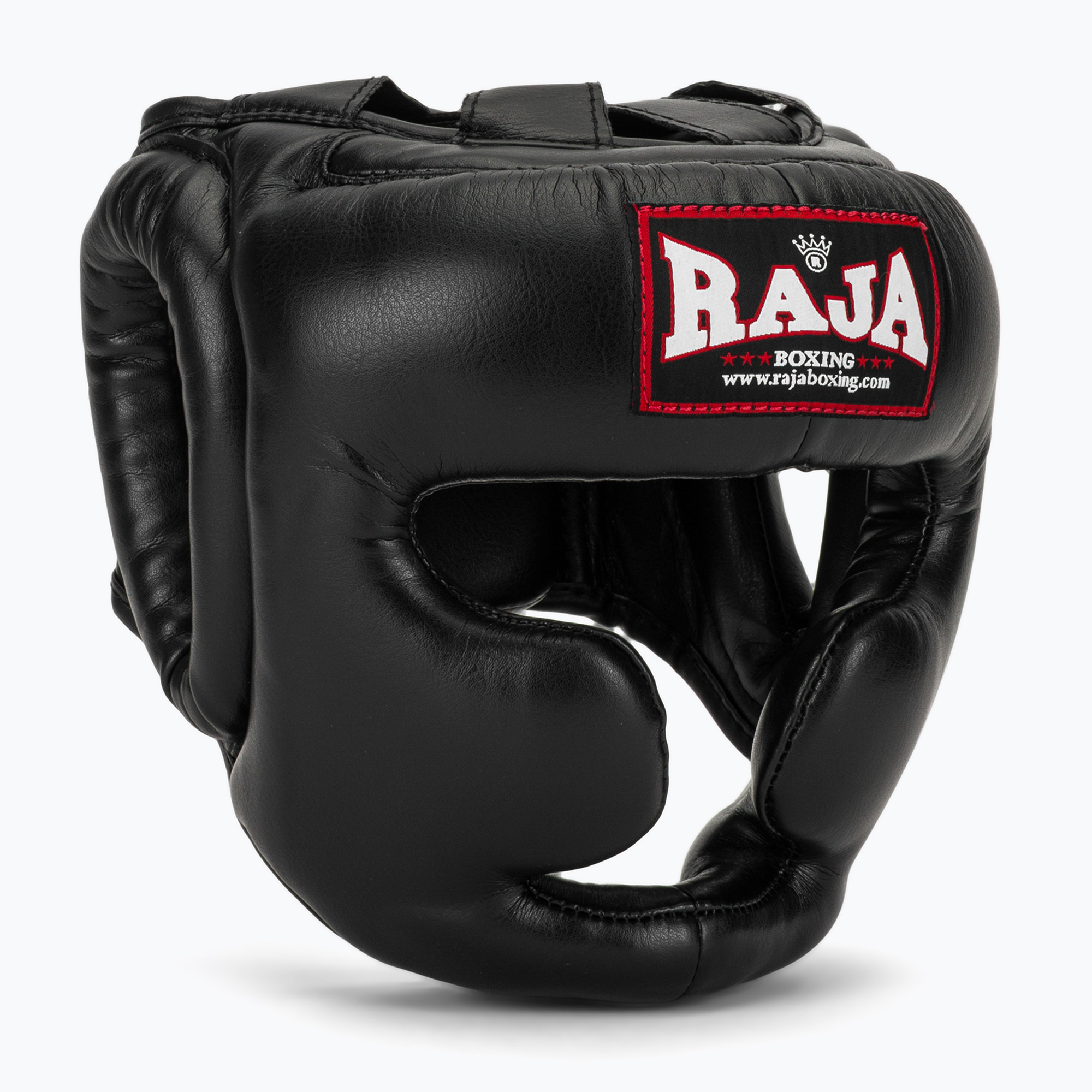 Cască de box  RAJA BOXING Semi Leather black