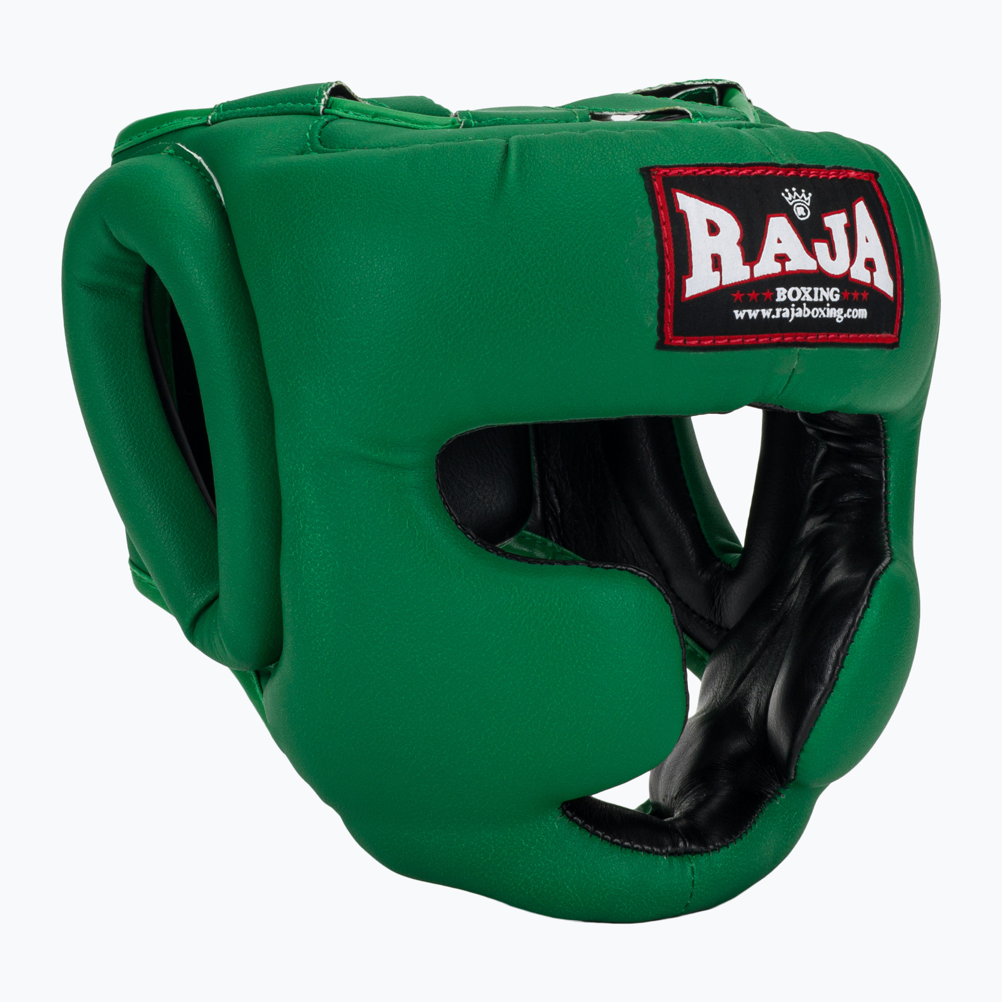 Cască de box  RAJA BOXING Semi Leather green