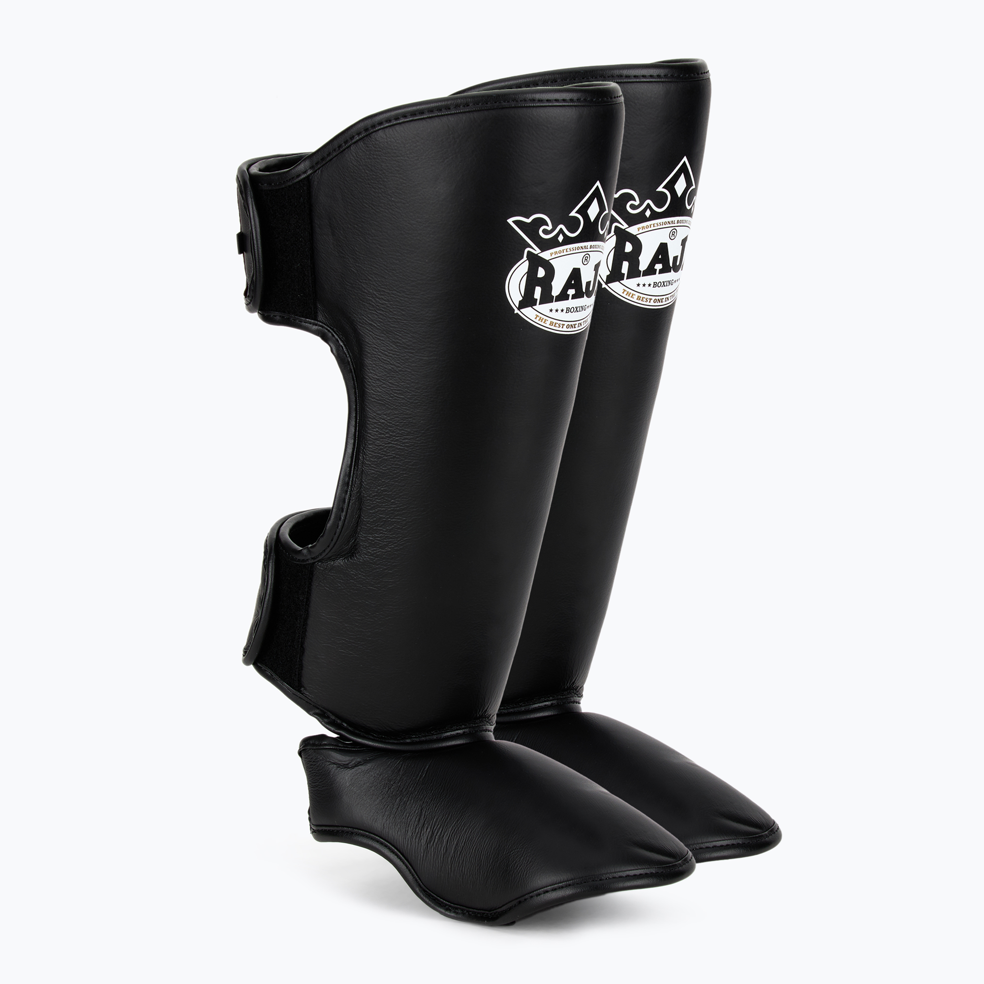 Ochraniacze piszczeli i stóp RAJA BOXING Lightweight Shin Guards Genuine Leather black 