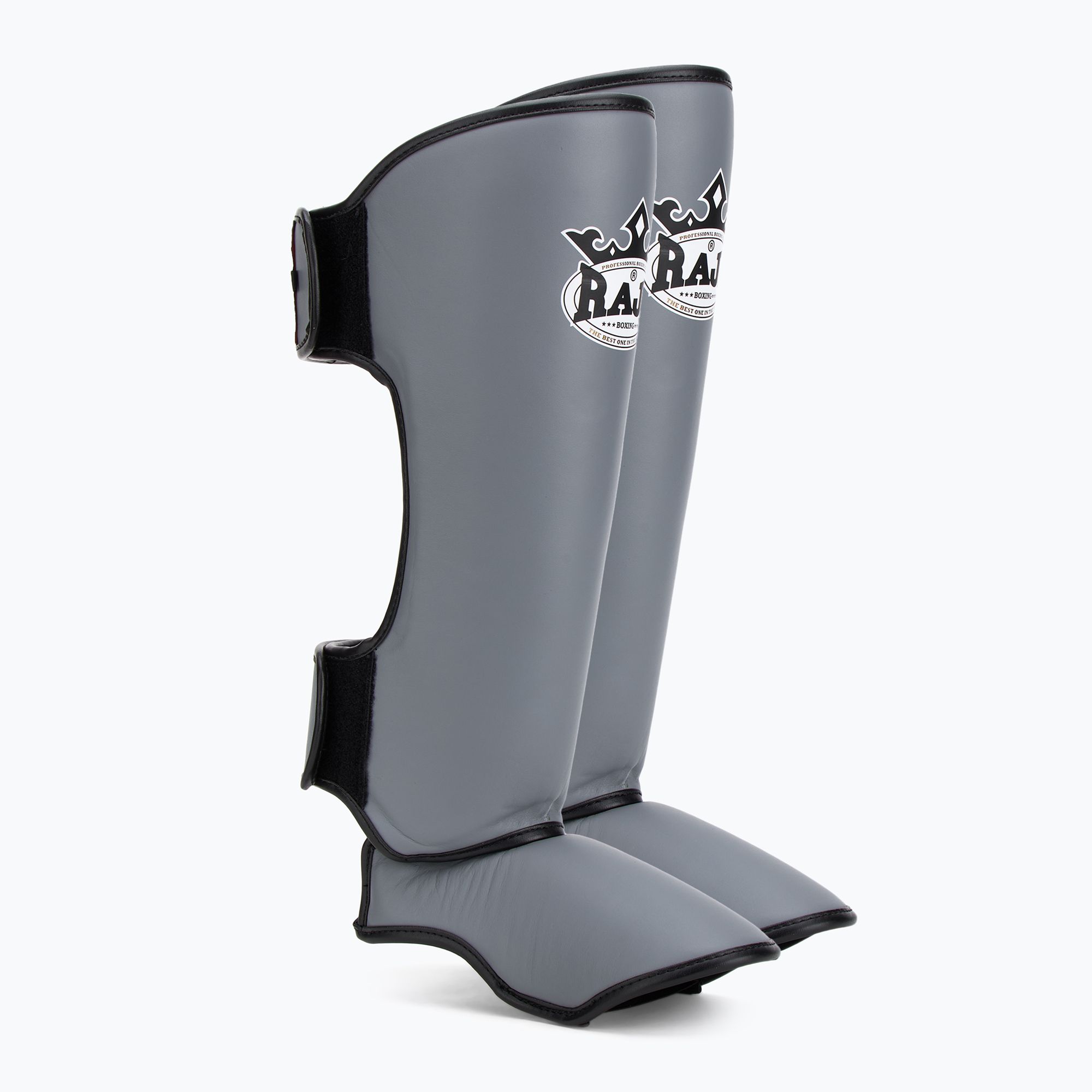 Ochraniacze piszczeli i stóp RAJA BOXING Lightweight Shin Guards Genuine Leather grey 