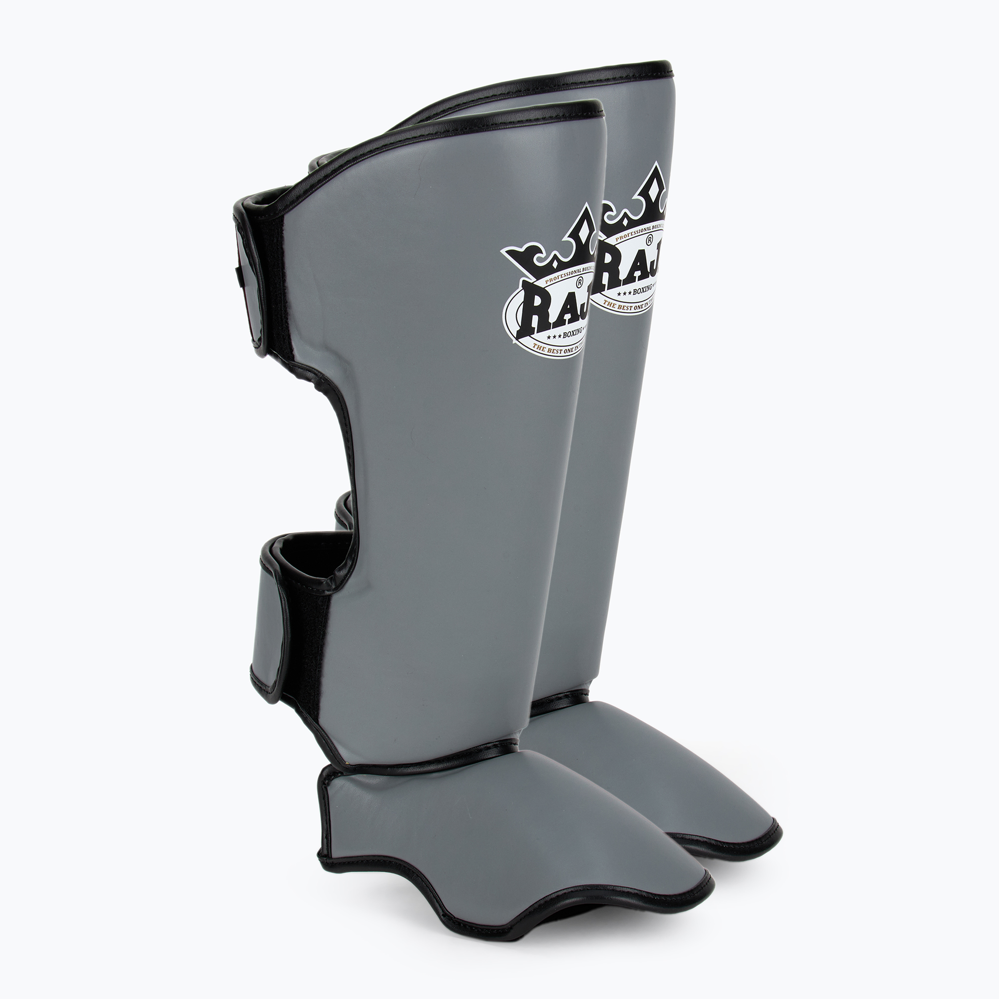 Ochraniacze piszczeli i stóp RAJA BOXING Lightweight Shin Guards Semi Leather grey 