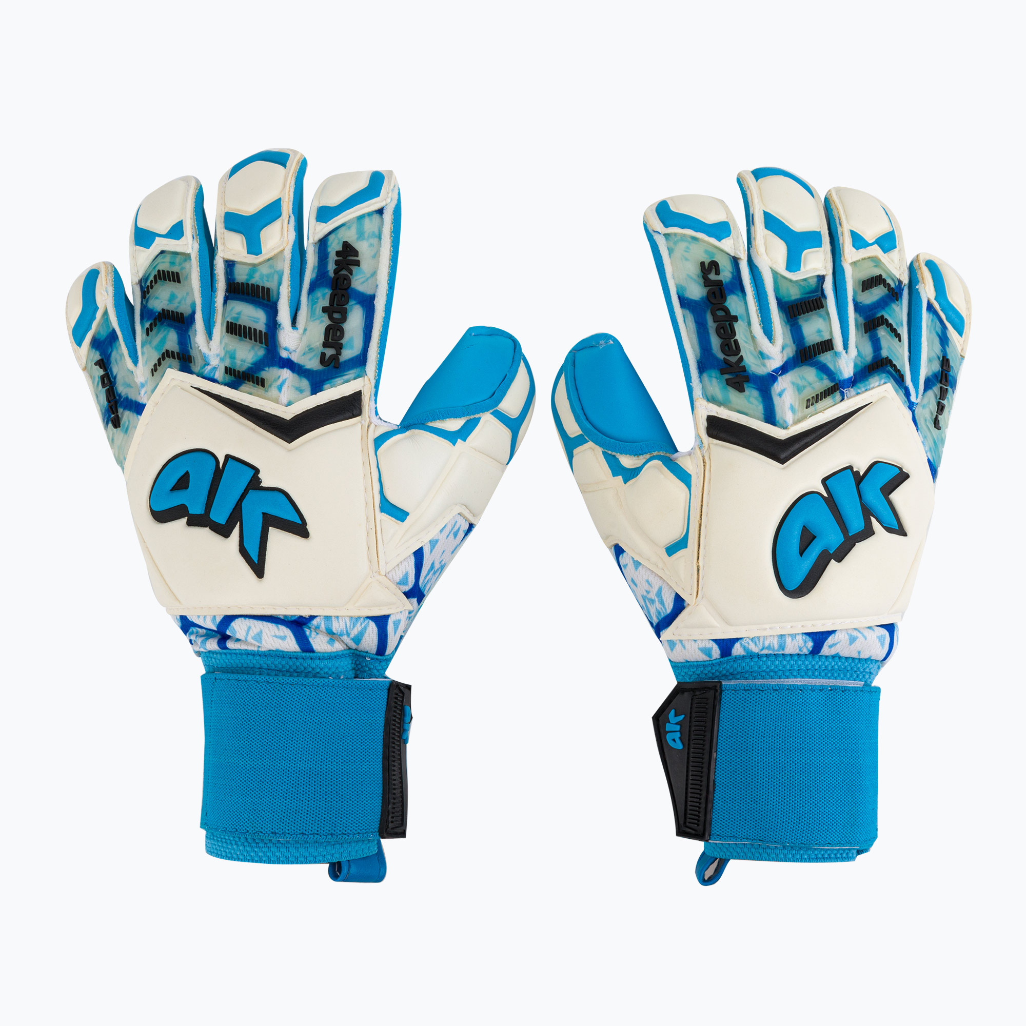 Rękawice bramkarskie 4keepers Force V-1.20 RF biały/niebieski 