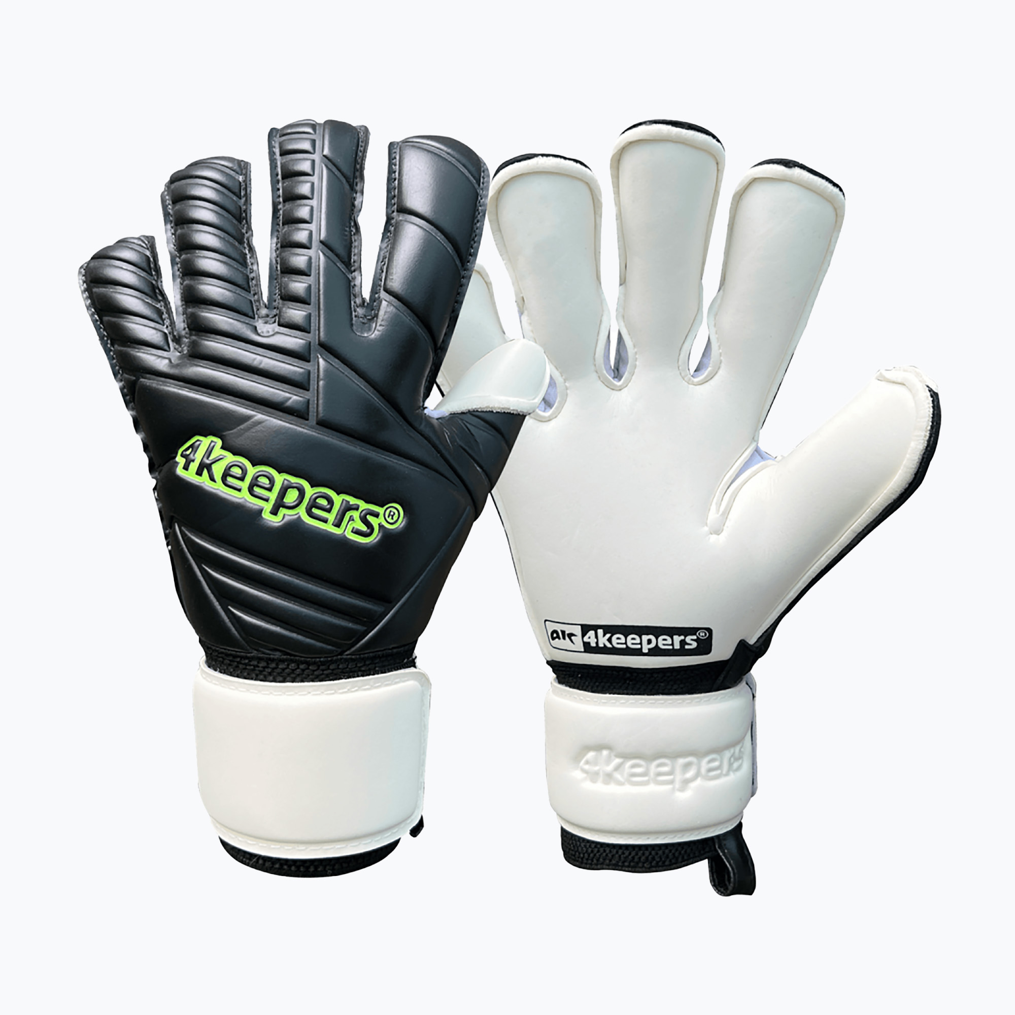 Rękawice bramkarskie dziecięce 4keepers Retro 42 Black RF2G Jr czarny 