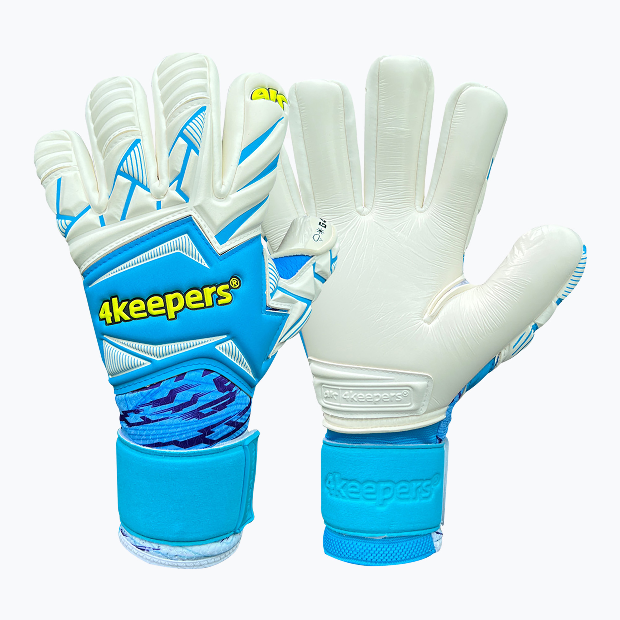 Rękawice bramkarskie 4keepers Force V1.25 FURY HNC niebieskie 