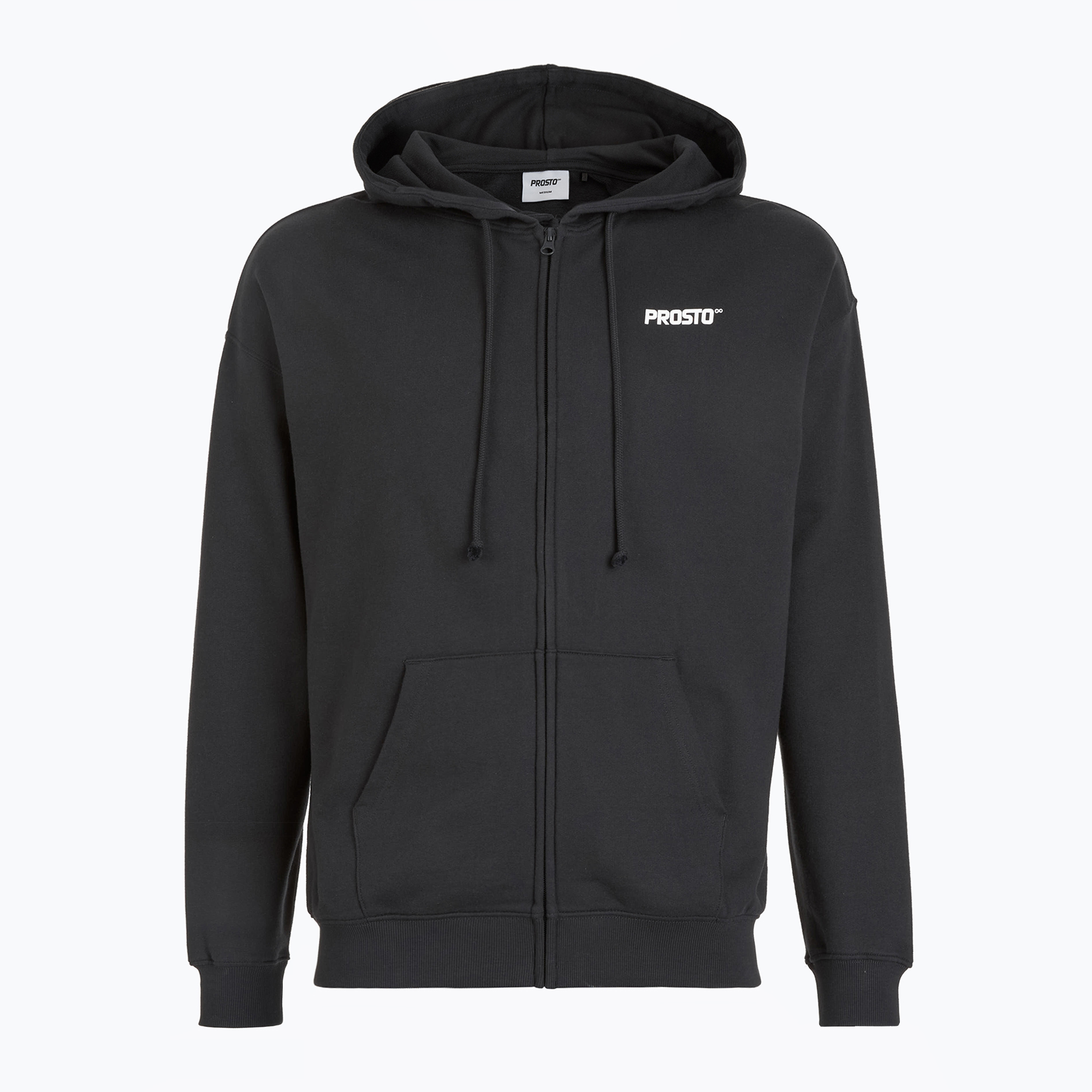 Bluza męska PROSTO Hoodie Logo Zip black 