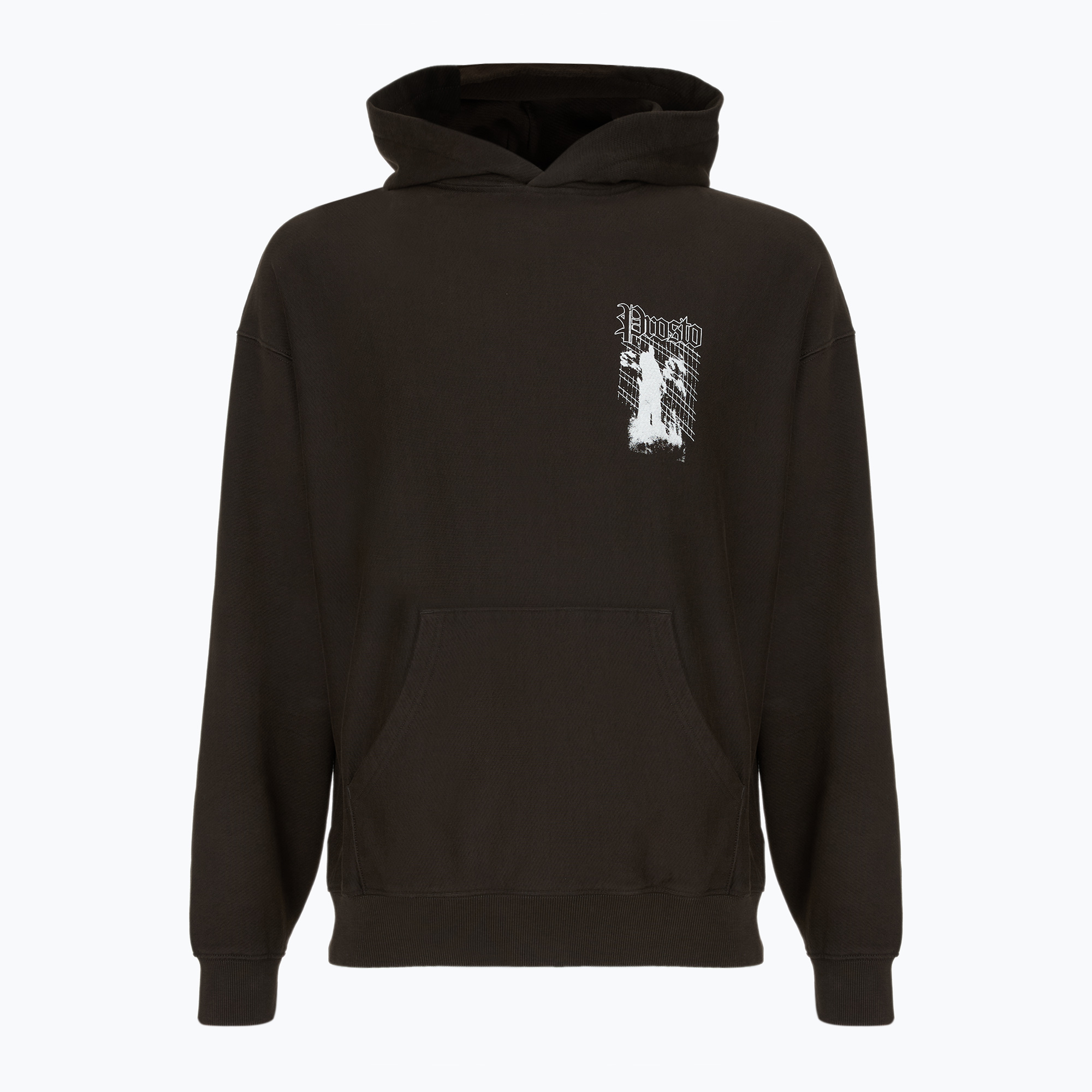 Bluza męska PROSTO Shadow Hoodie washed black 