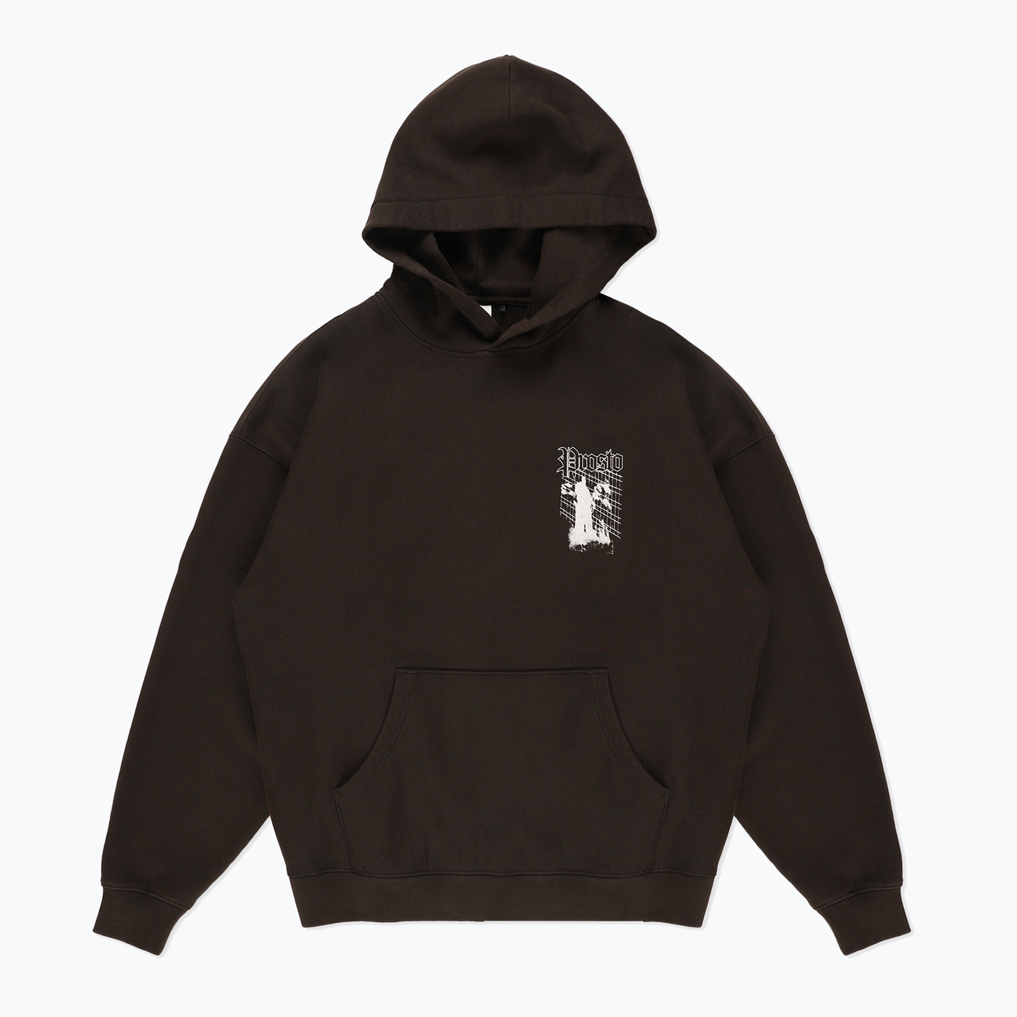 Bluza męska PROSTO Shadow Hoodie washed black 