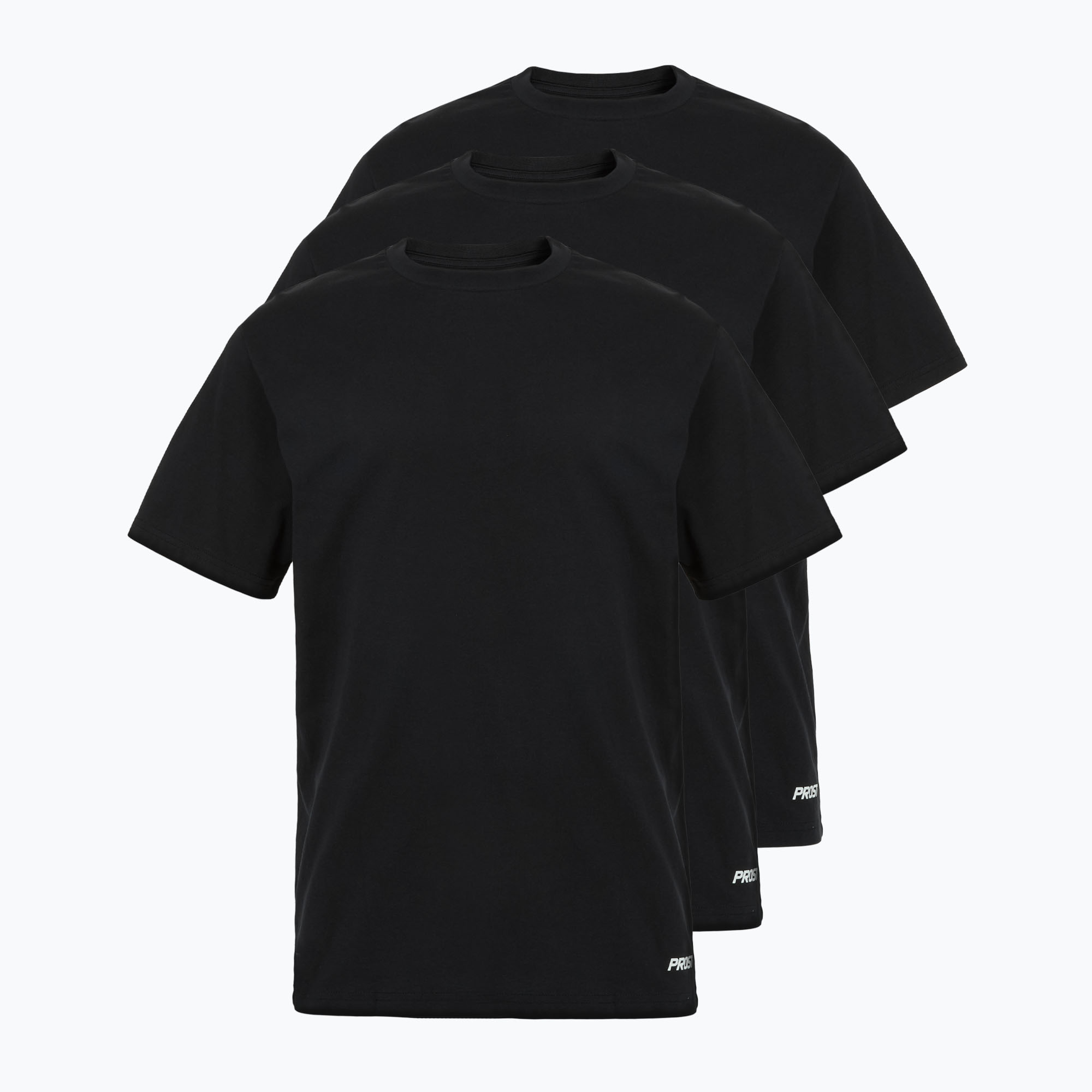 Maglietta PROSTO Basic 3Pack da uomo, nero