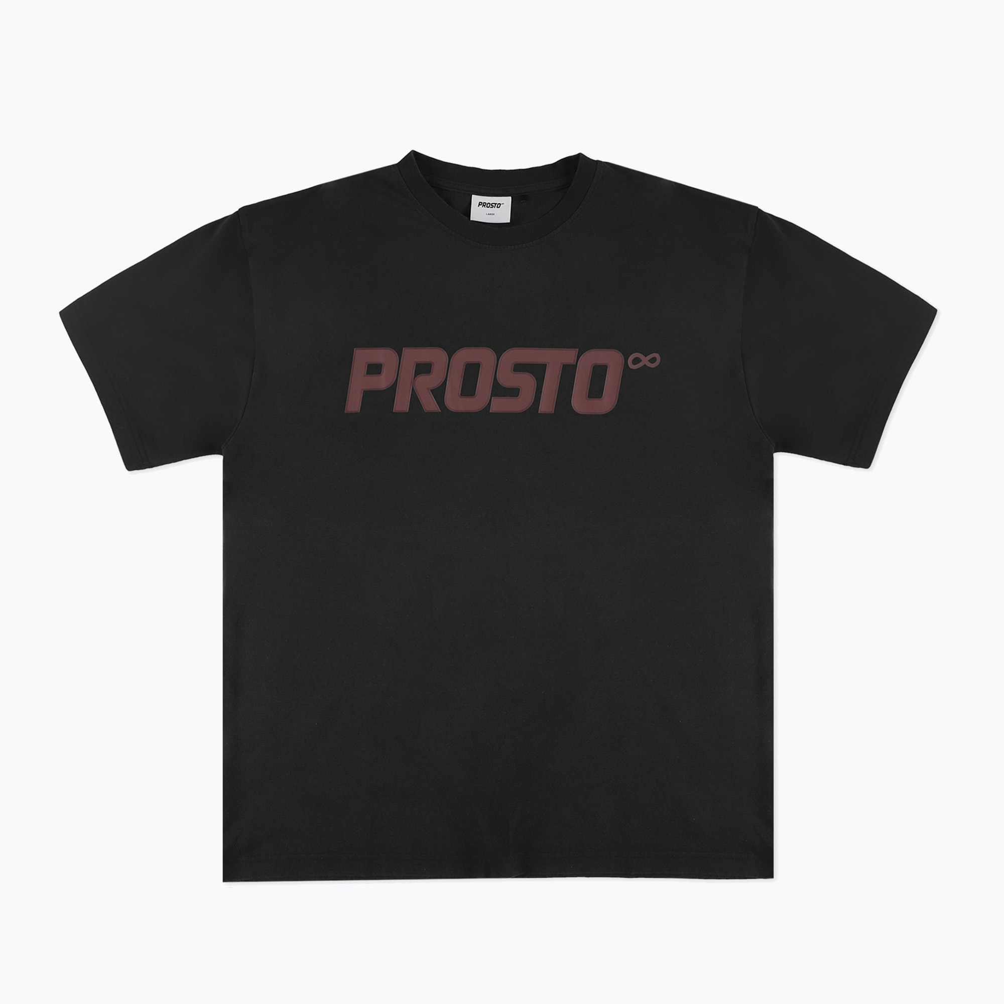 Koszulka męska PROSTO Big Logo washed black 