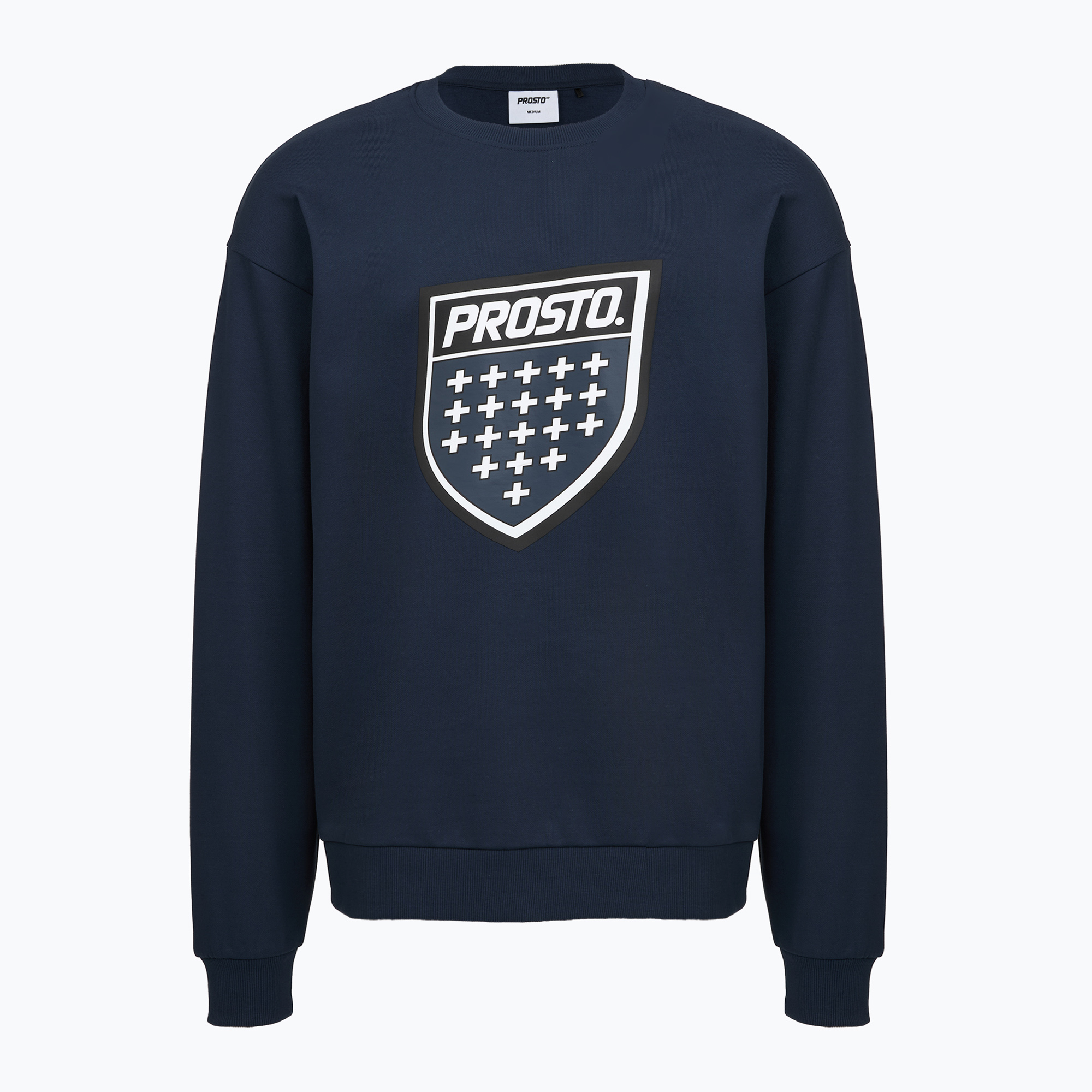 Мъжки суитшърт PROSTO Big Shield Crewneck navy
