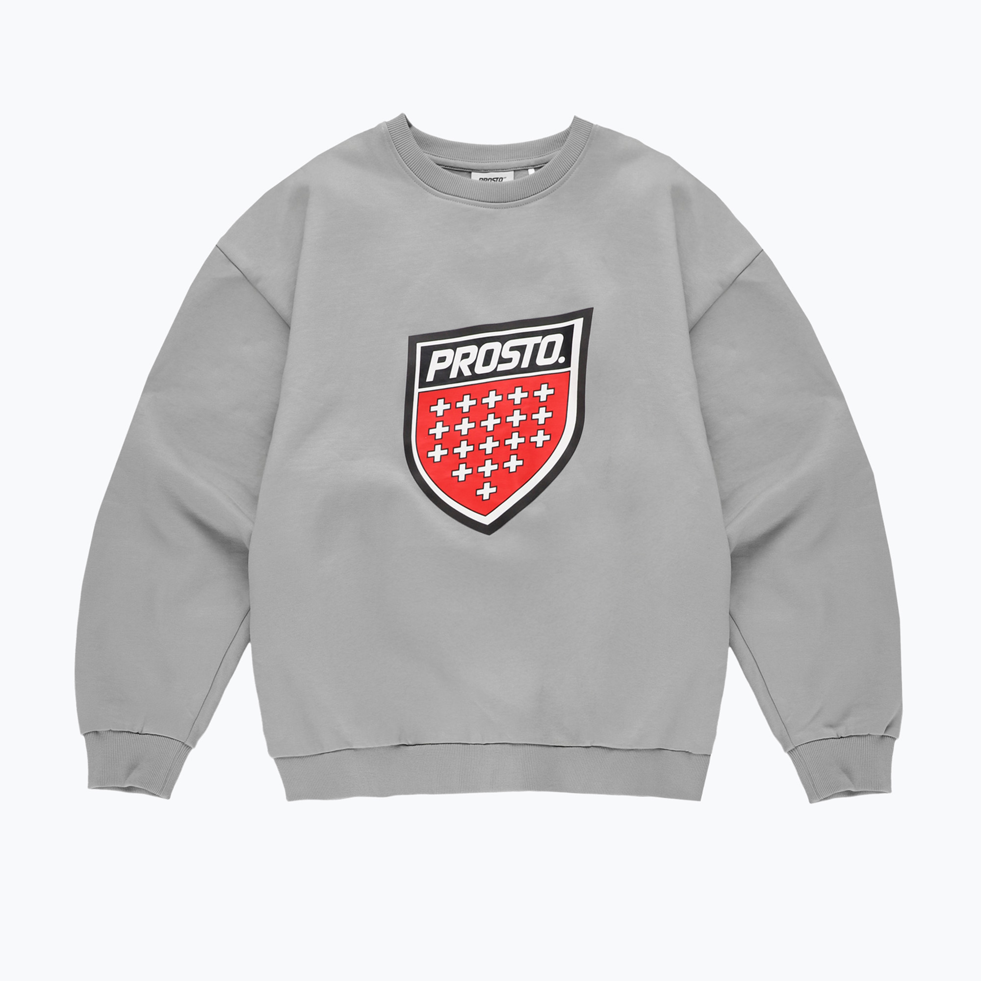 Bluza męska PROSTO Big Shield Crewneck gray