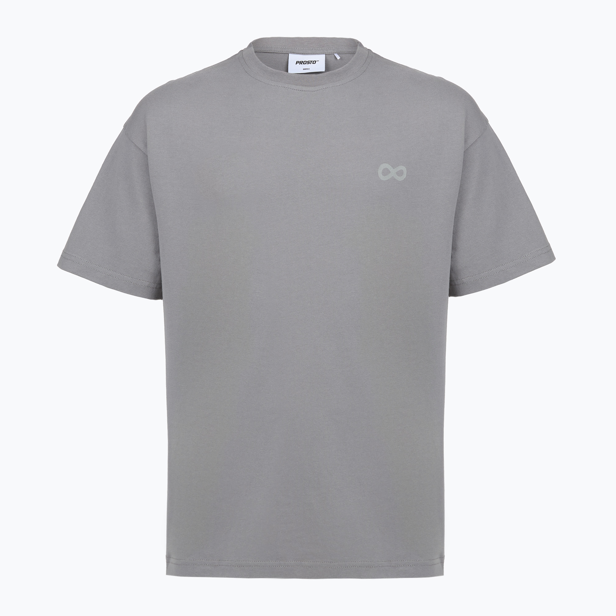 Tricou pentru bărbați PROSTO Big Log Infinity gray