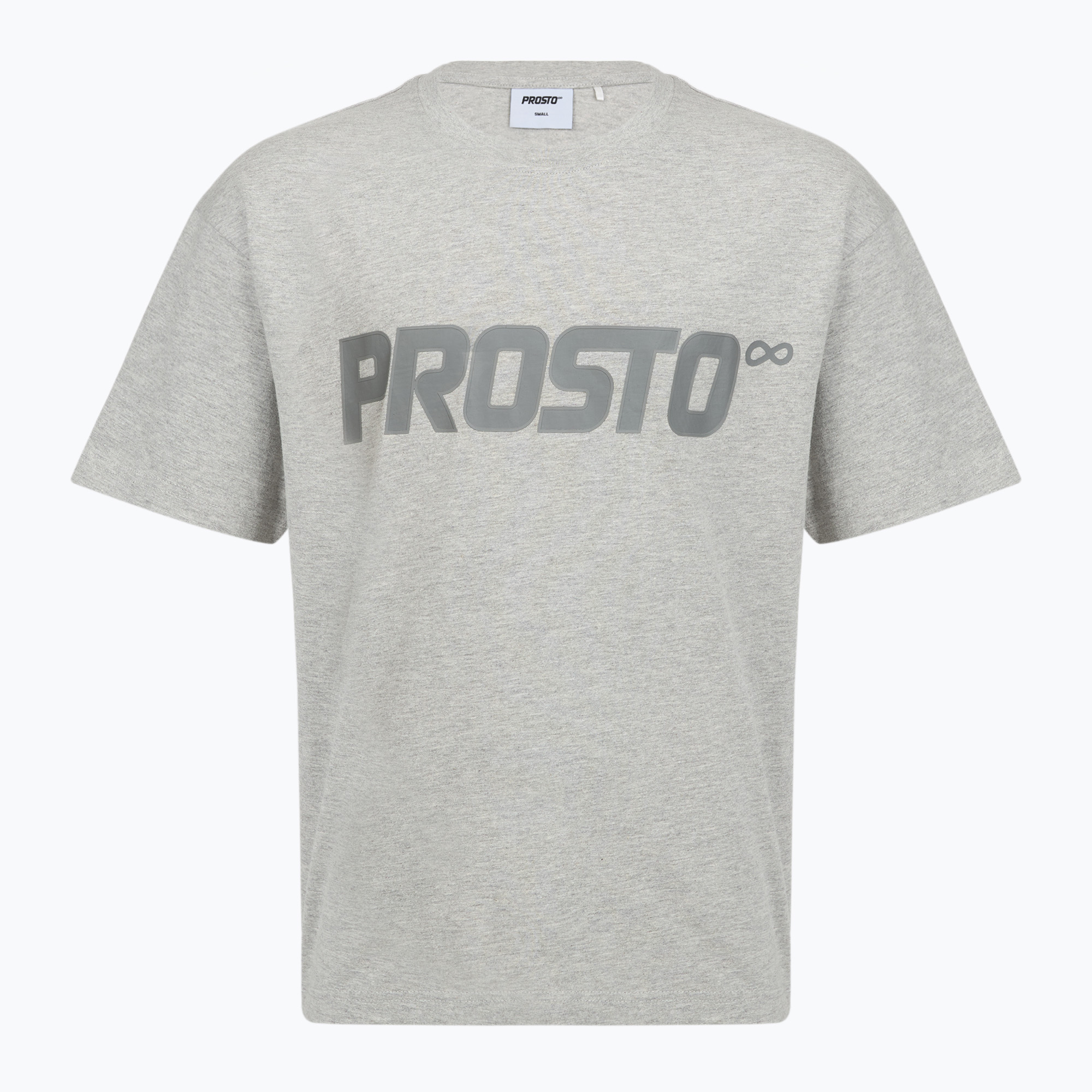 Мъжка тениска PROSTO Big Log grey/melange
