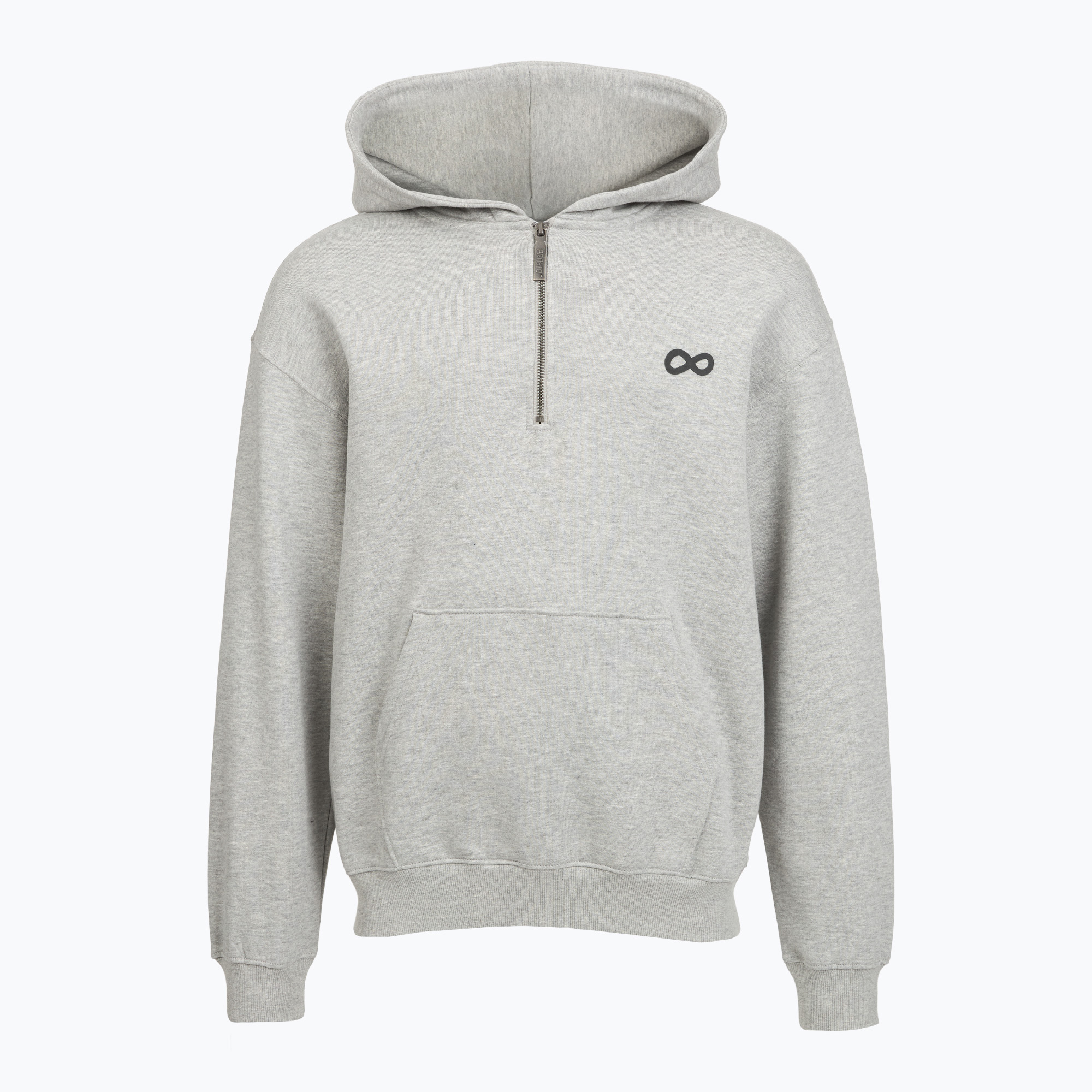Bluză pentru bărbați PROSTO Hoodie Half Zip Big Log Infinity grey/melange