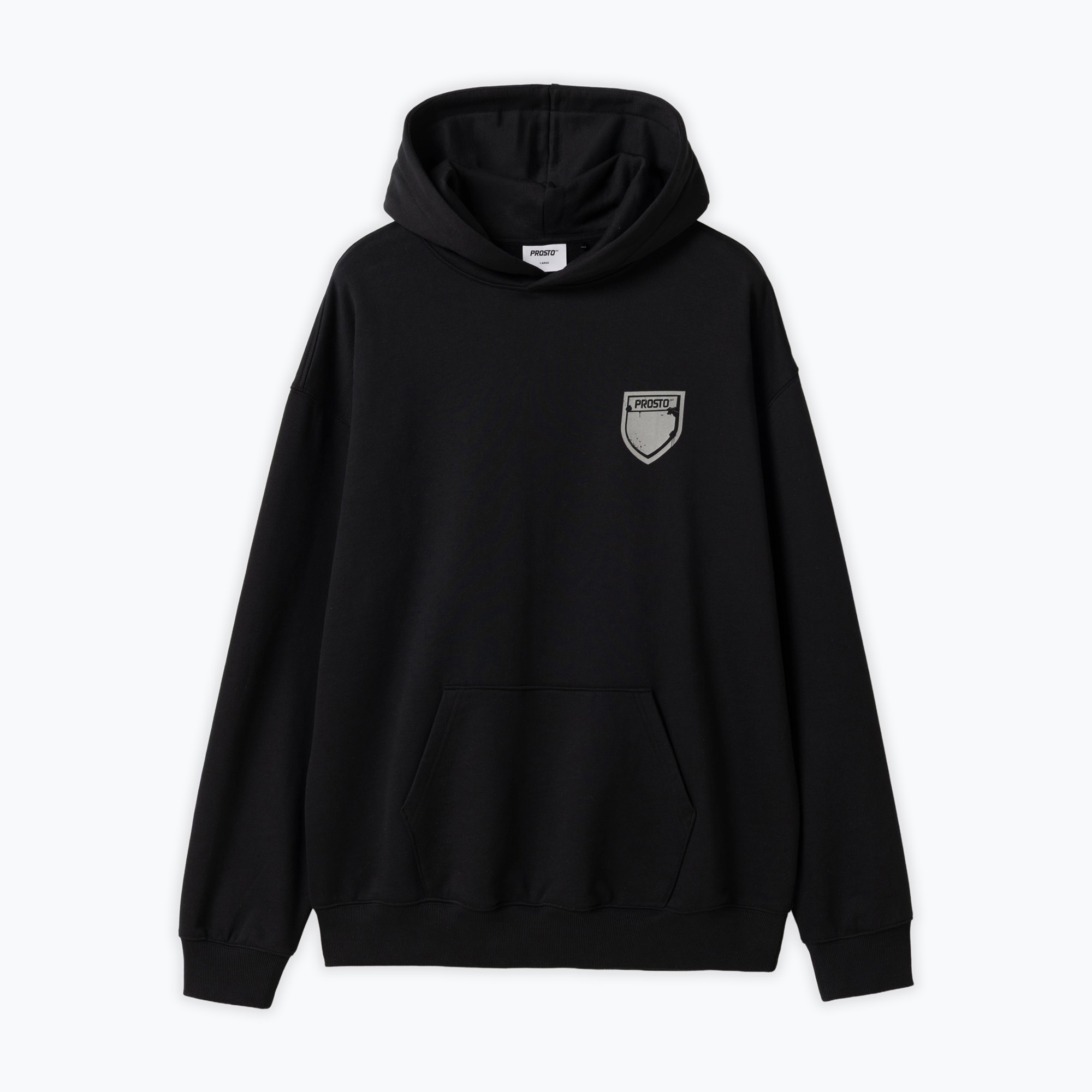 Herrenpullover PROSTO Hoodie Splash Shield black