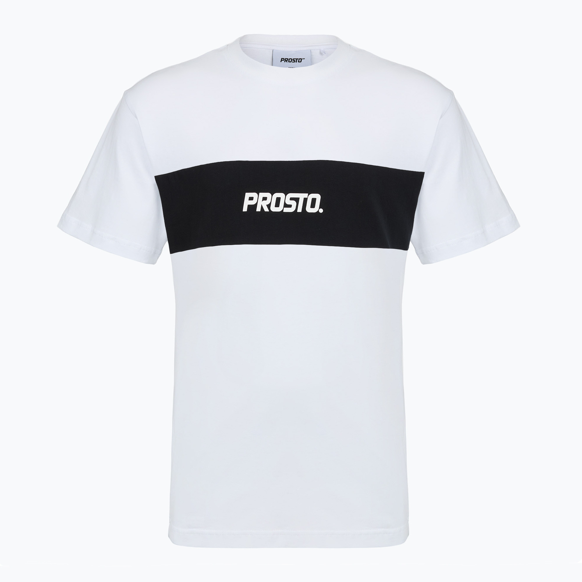 Мъжка тениска PROSTO Root white/black