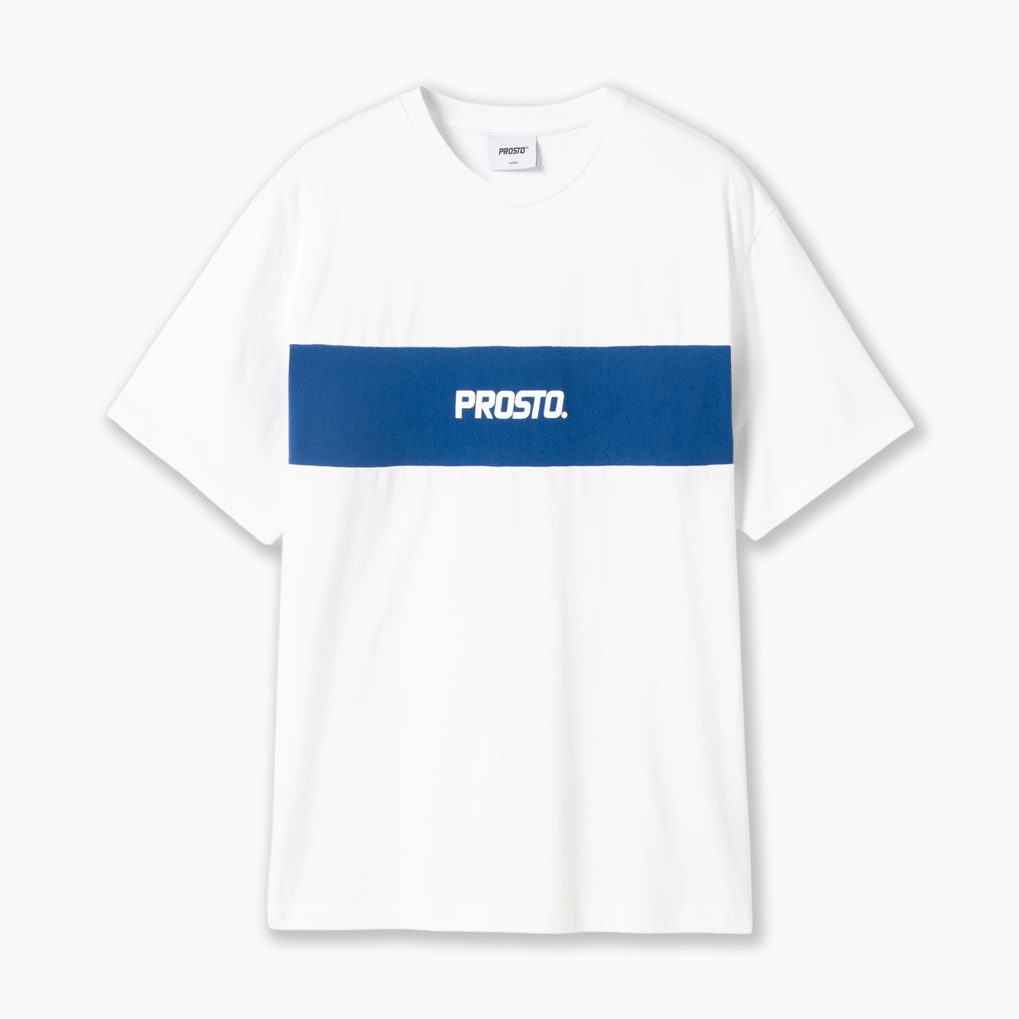 Pánske tričko PROSTO Root white/navy blue
