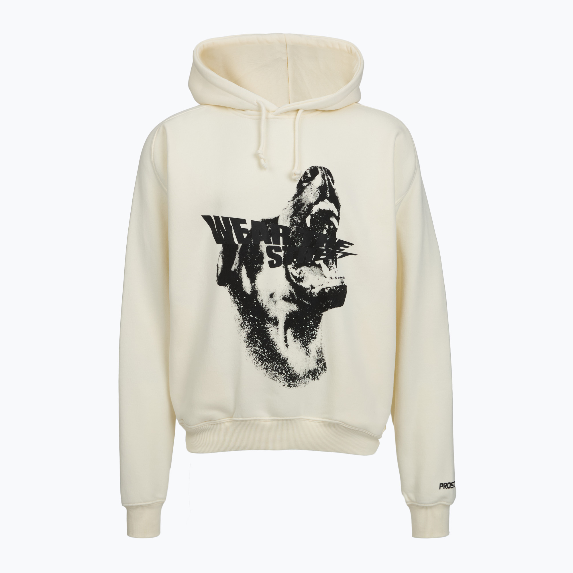 Bluză pentru bărbați PROSTO Hoodie Bark off white