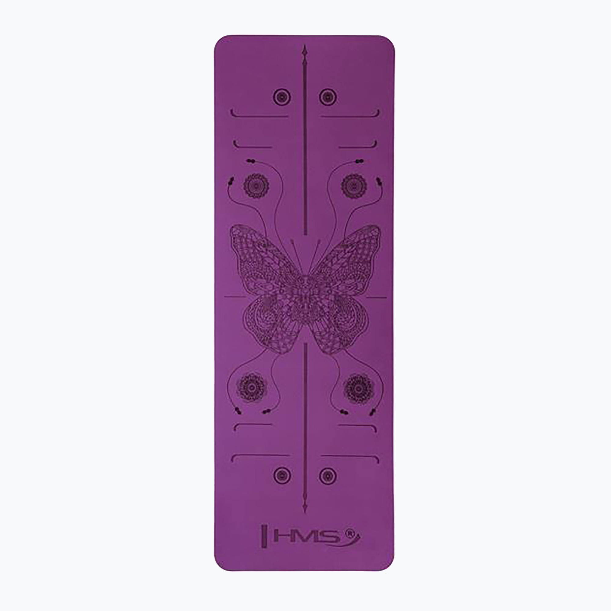 Yoga mat HMS YM10 8 mm violet (YM10 17-44-221)
