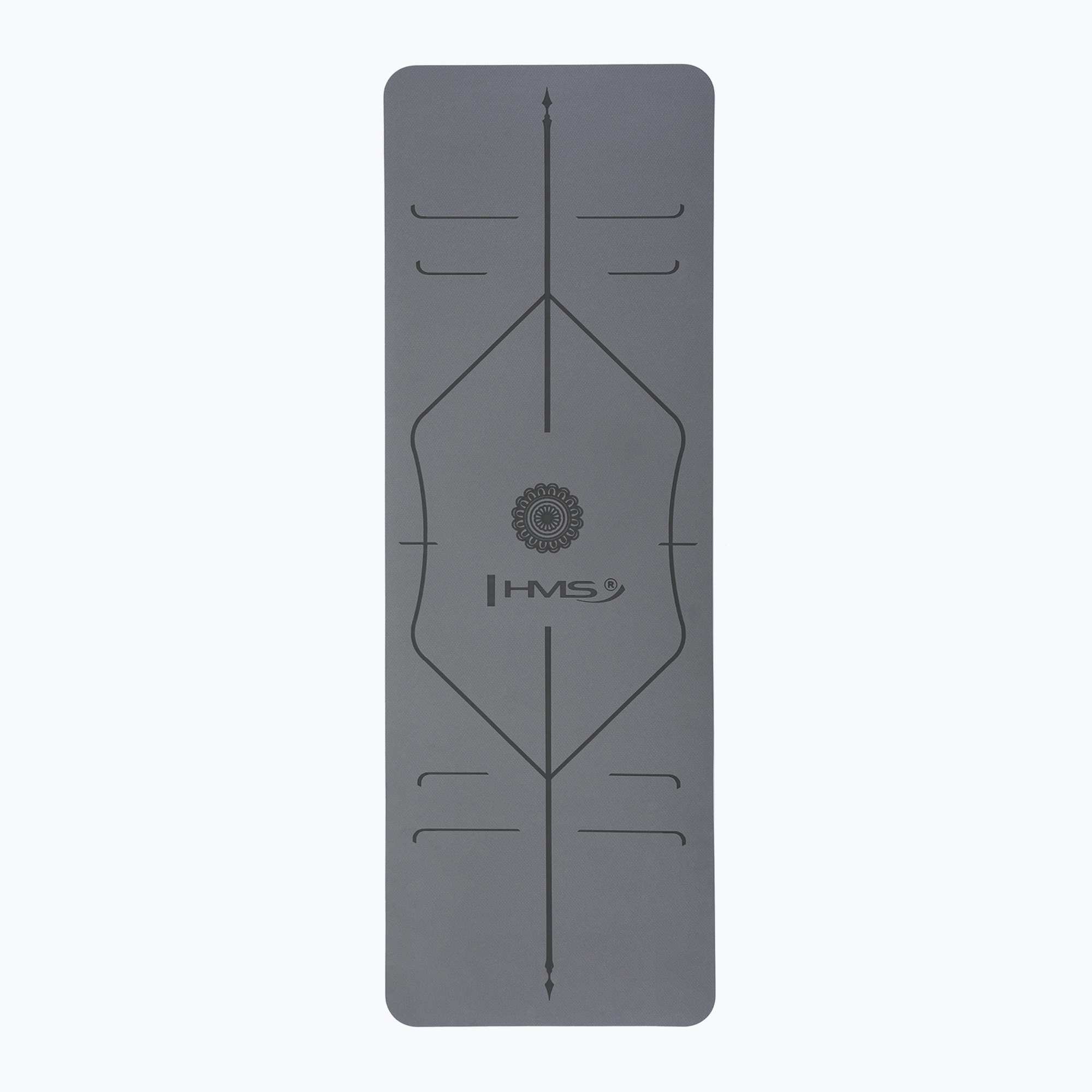 Килимче за йога HMS YM10 сиво