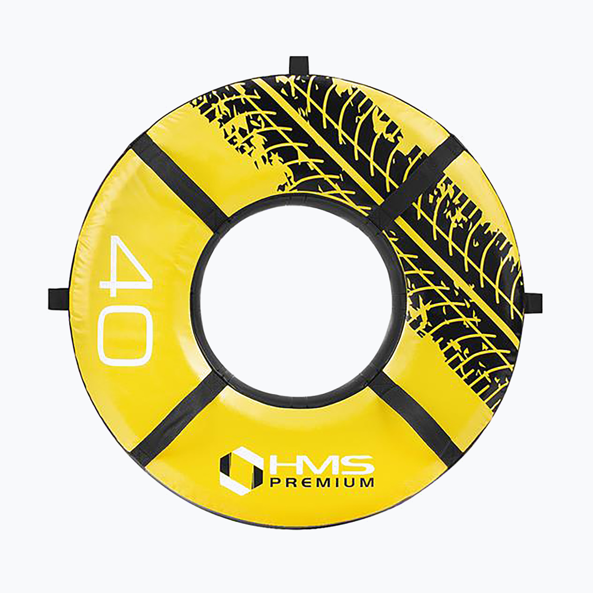 Opona treningowa HMS PYT01 Premium 40 kg czarny/żółty 