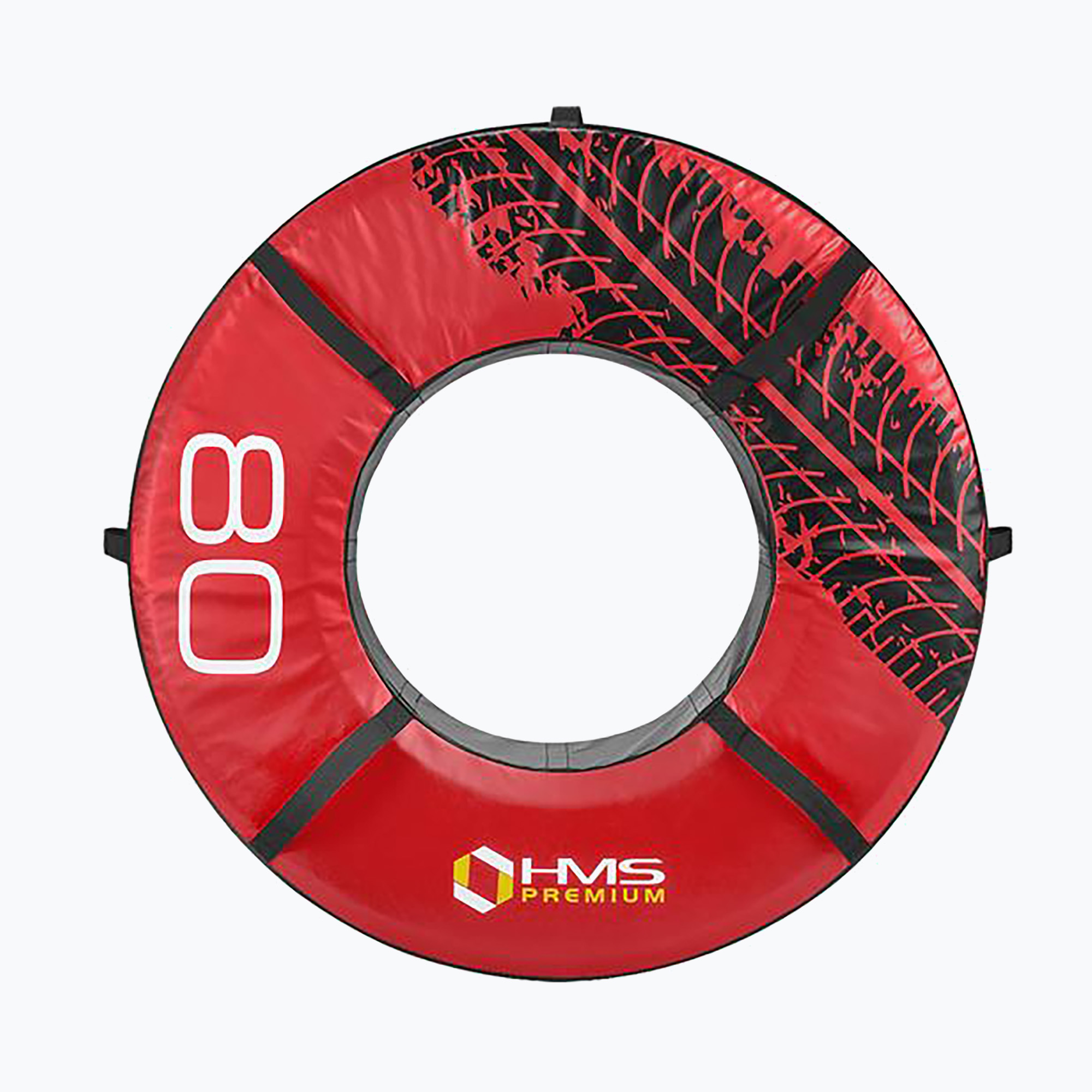 Opona treningowa HMS PYT03 Premium 80 kg czarny/czerwony 