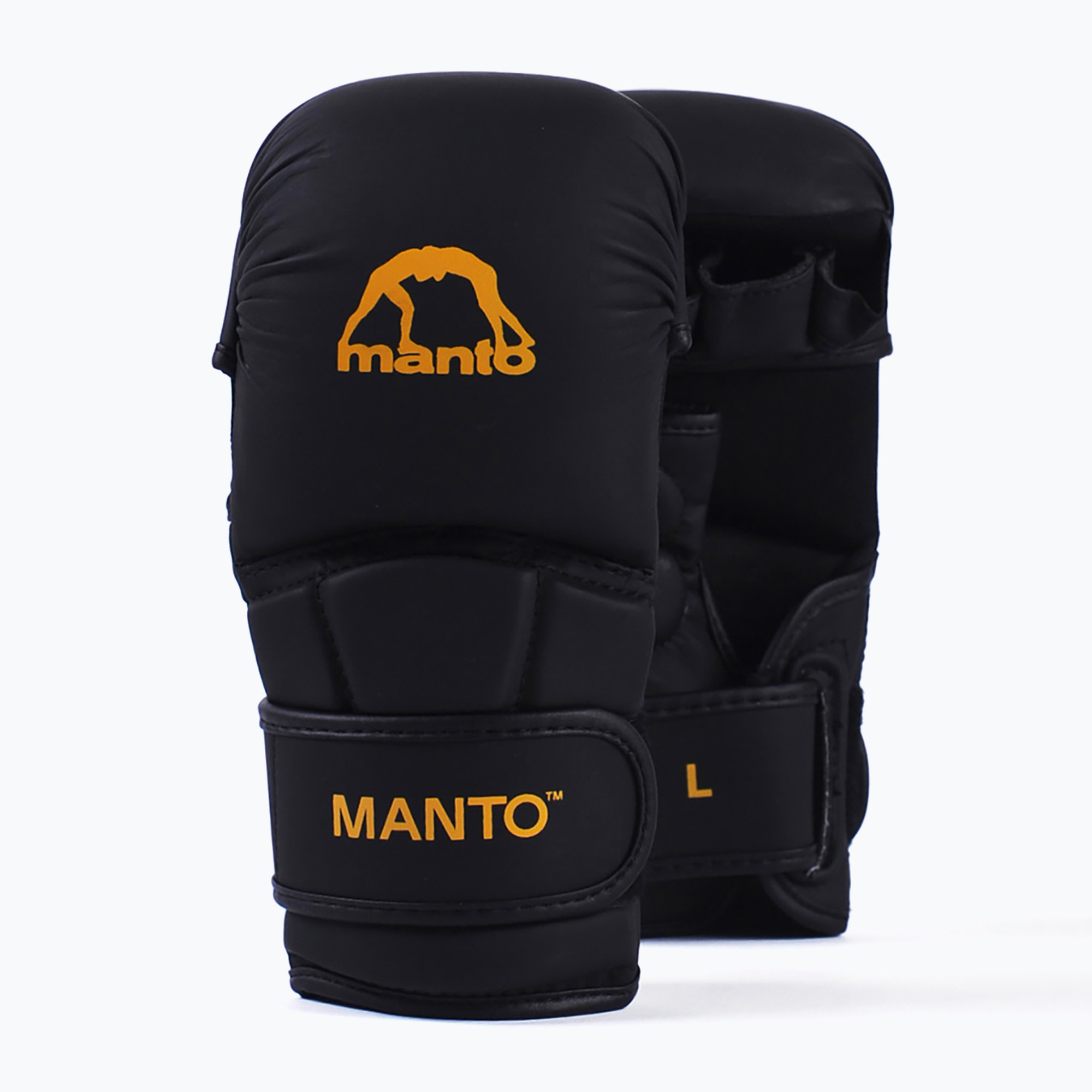 Rękawice MMA MANTO Essential czarny/pomarańczowy 