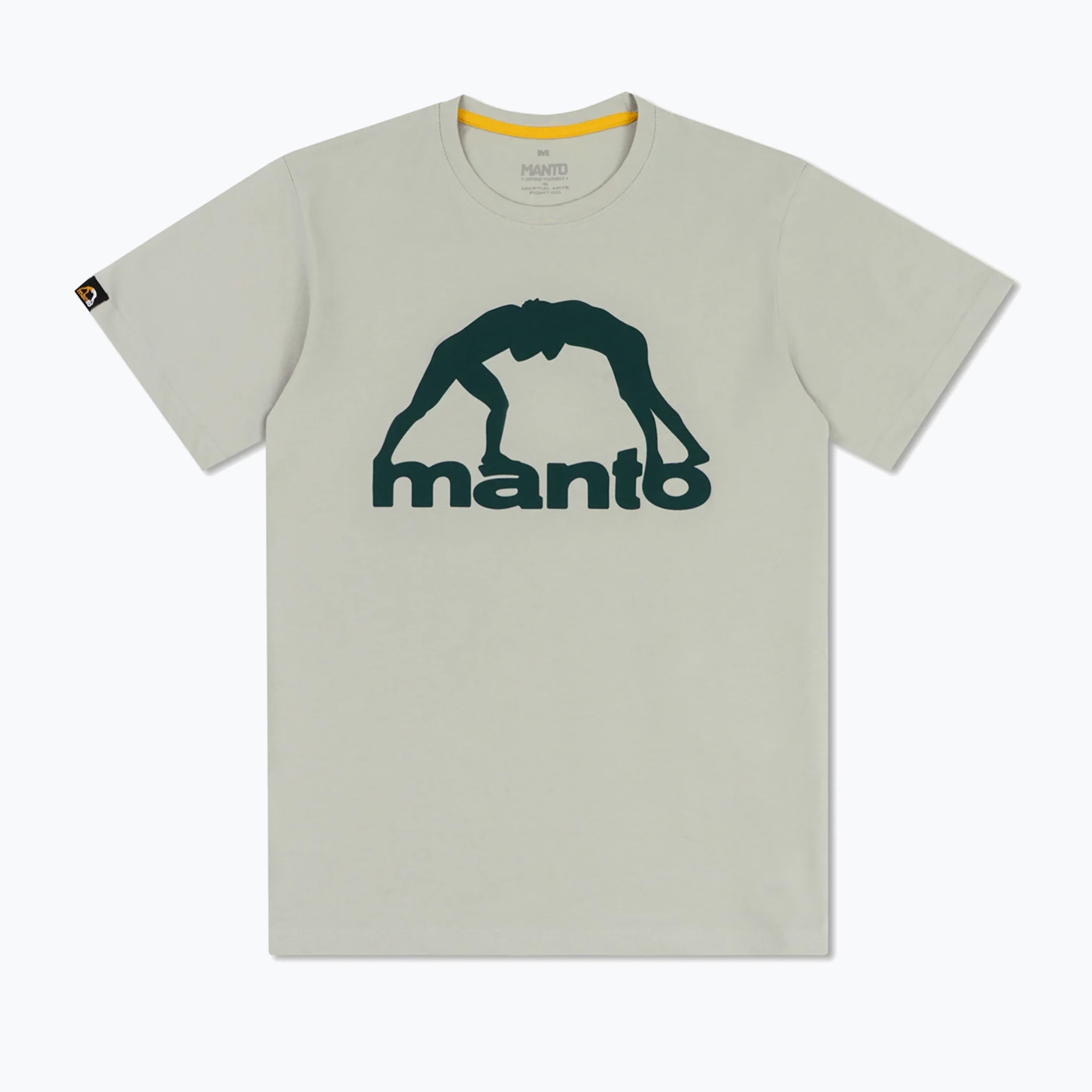 Мъжка тениска MANTO Vibe 25 light gray/dark green