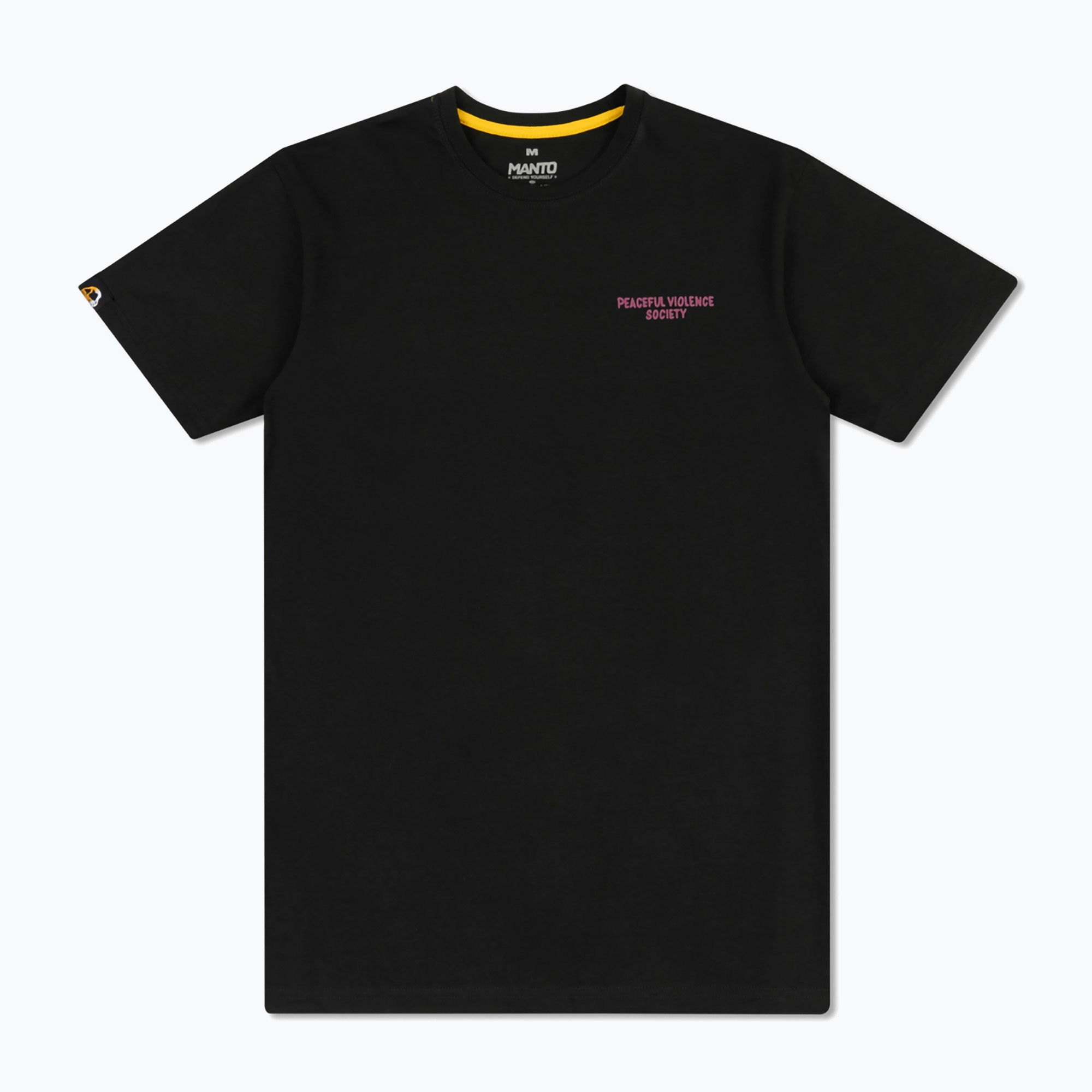 Мъжка тениска MANTO Society 25 black onyx