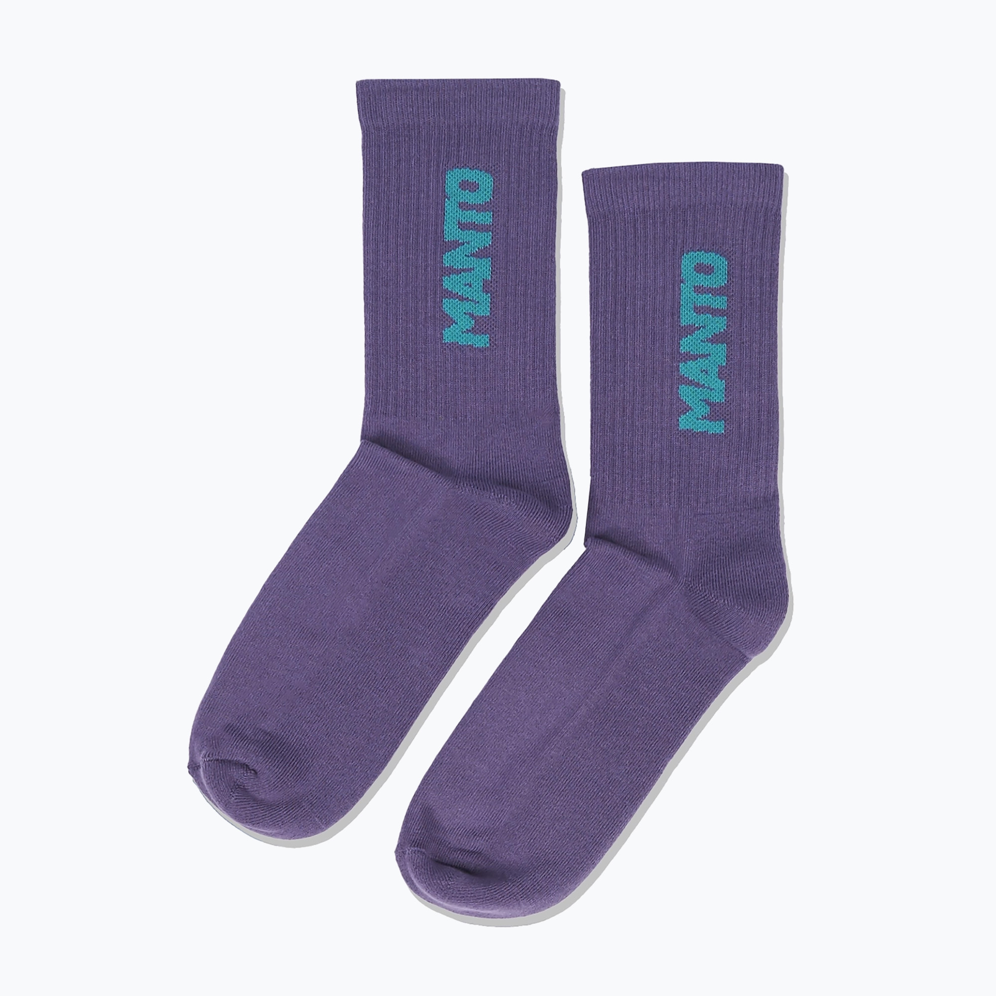 MANTO Logotype 23 socks 1 pair purple (M)