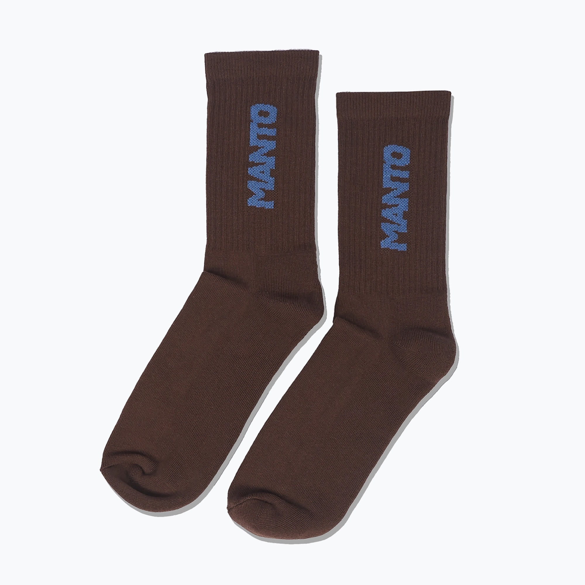 MANTO Logotype 23 socks 1 pair brown (M)