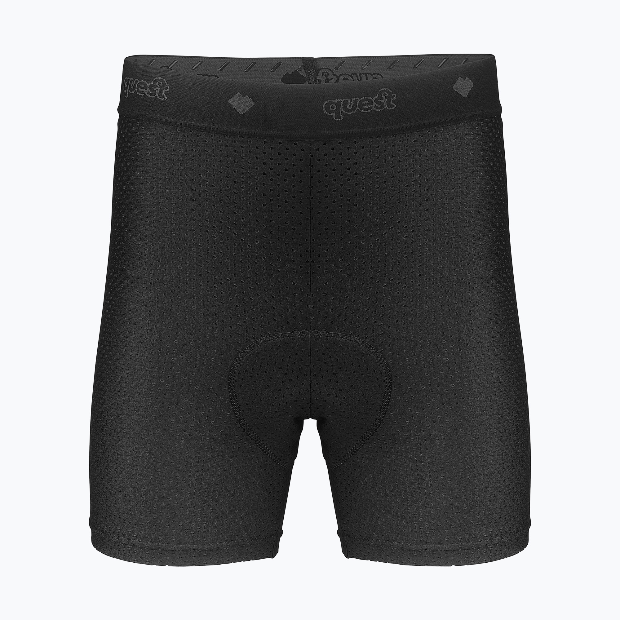 Pantaloncini da ciclismo indoor Quest Core Trailwear da uomo, nero (M) (Core Trailwear S21/SPODENKI-WEW-TRAILWEAR)