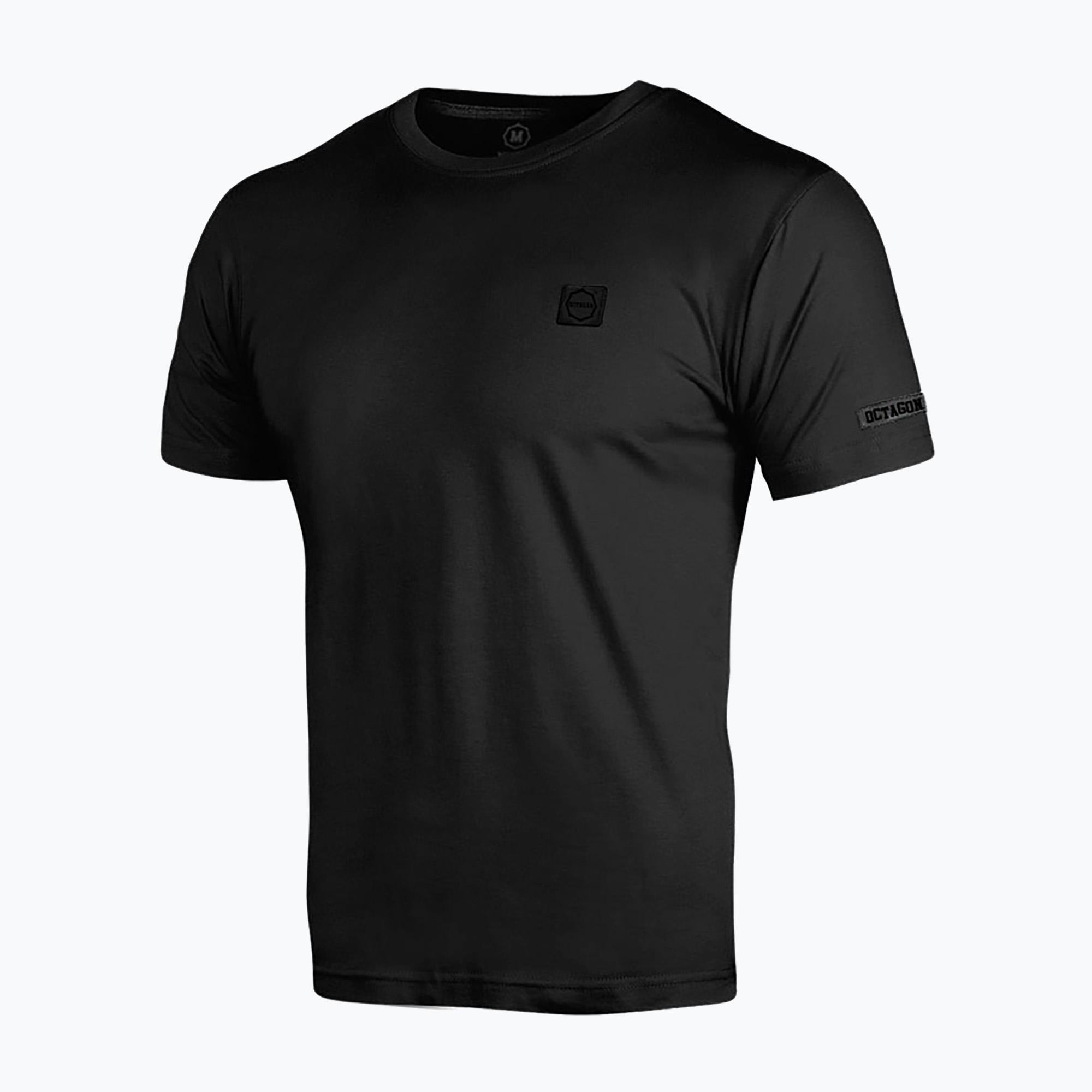 Tricou pentru bărbați Octagon Small Logo black/black