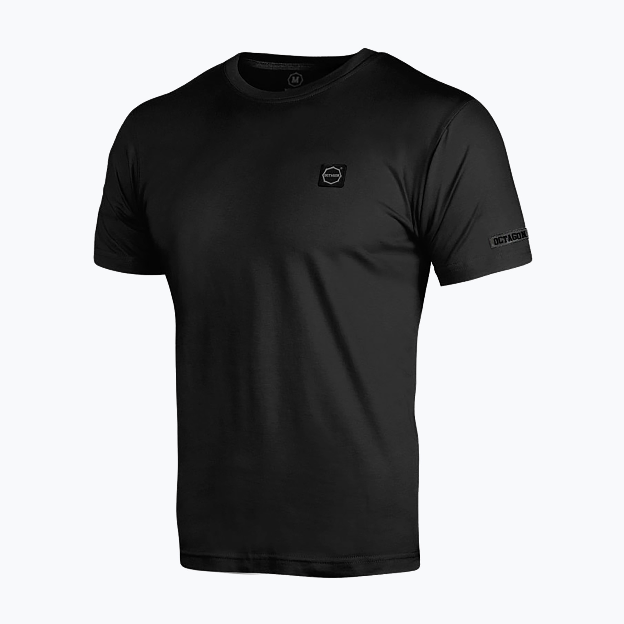 Tricou pentru bărbați Octagon Small Logo black/grey
