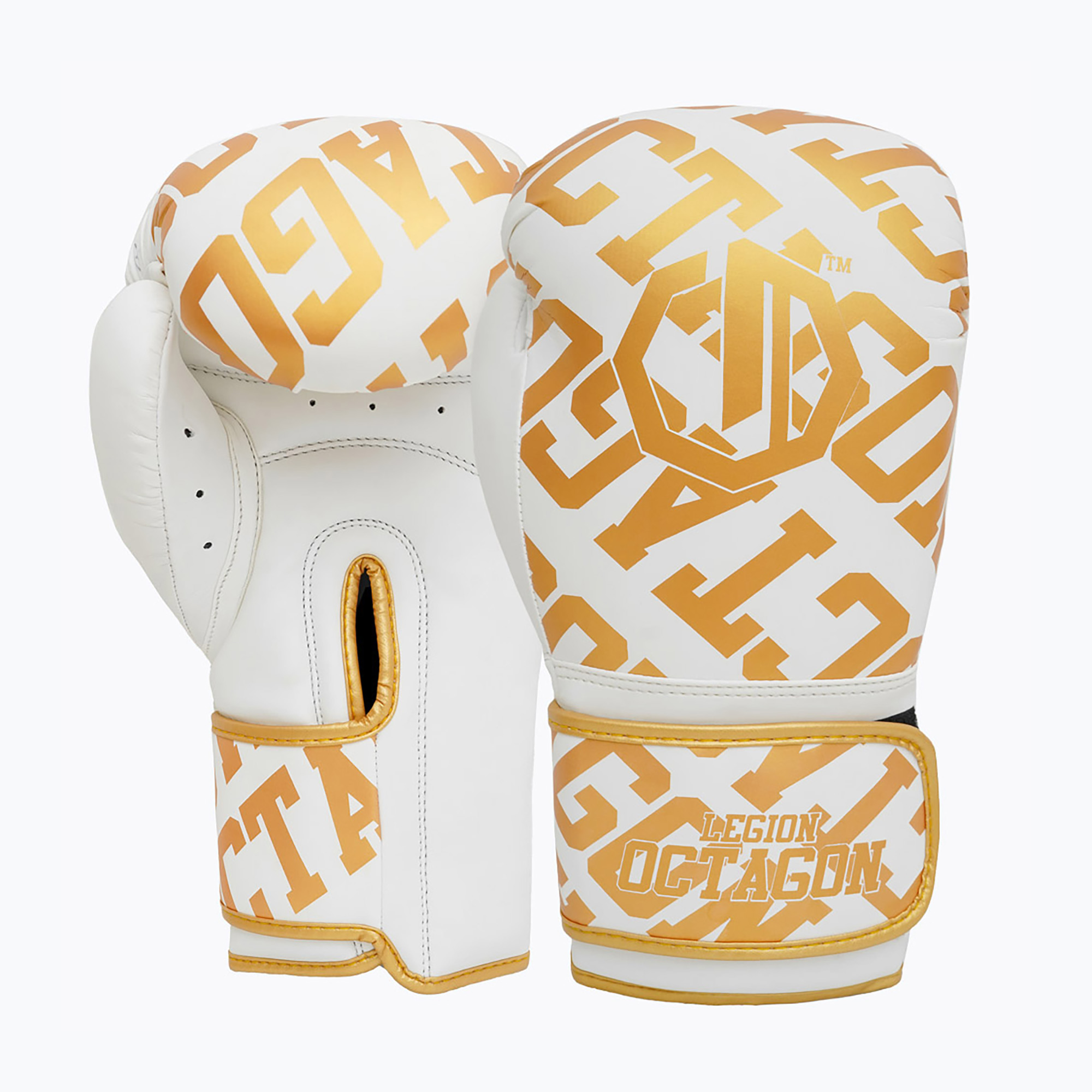 Боксови ръкавици Octagon Legion Eclipse white/gold