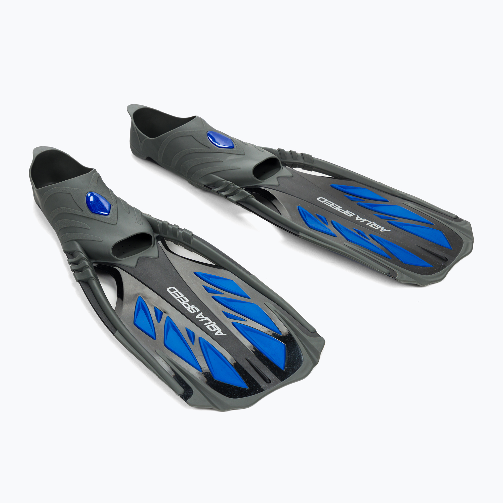 Płetwy do snorkelingu AQUA-SPEED Inox czarne/niebieskie 