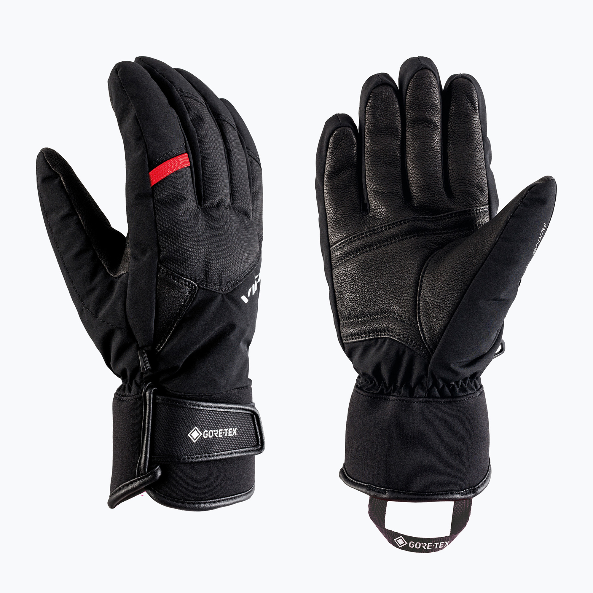 Мъжки скиорски ръкавици Viking Branson GTX black/red