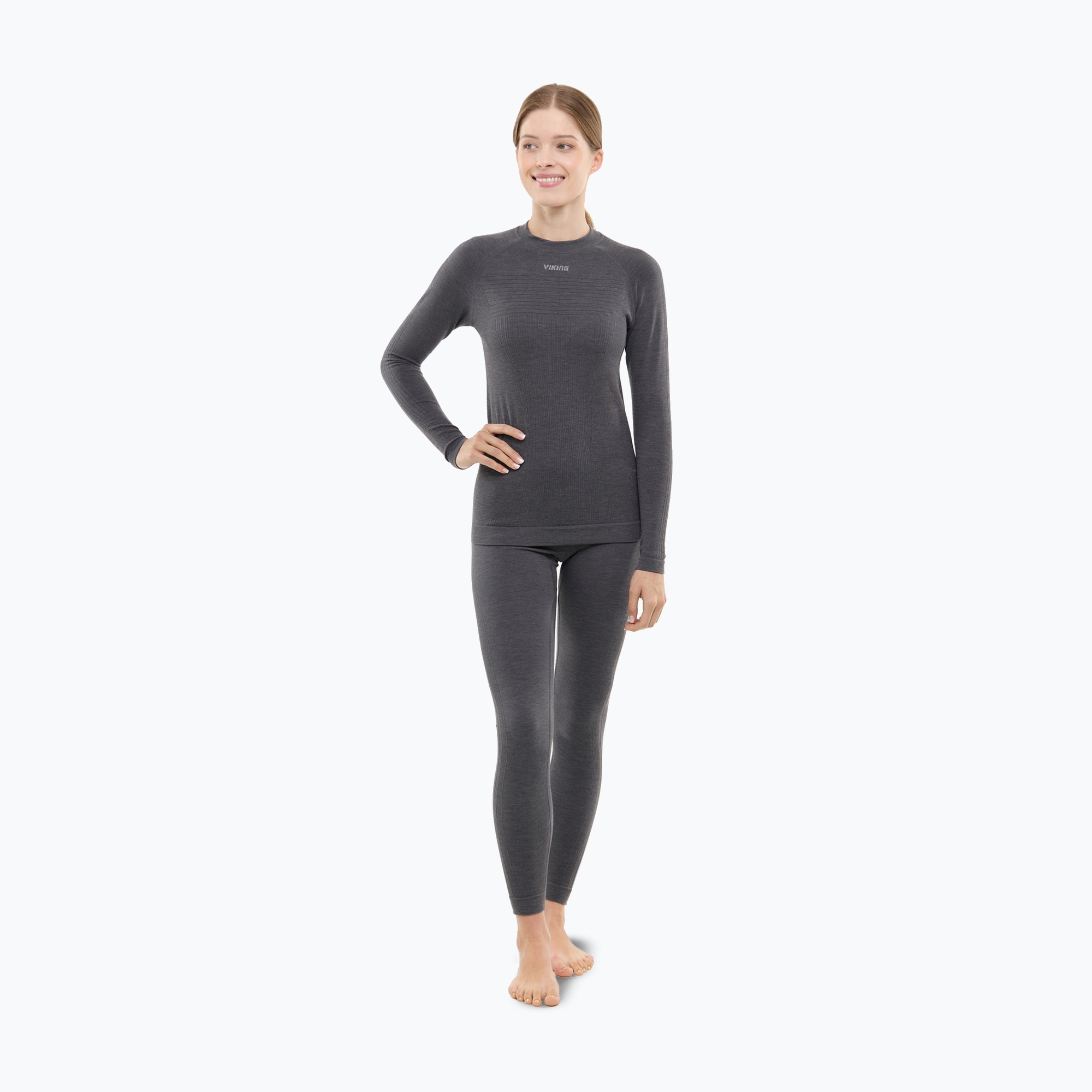 Set de lenjerie termoactivă pentru femei Viking Tende dark grey