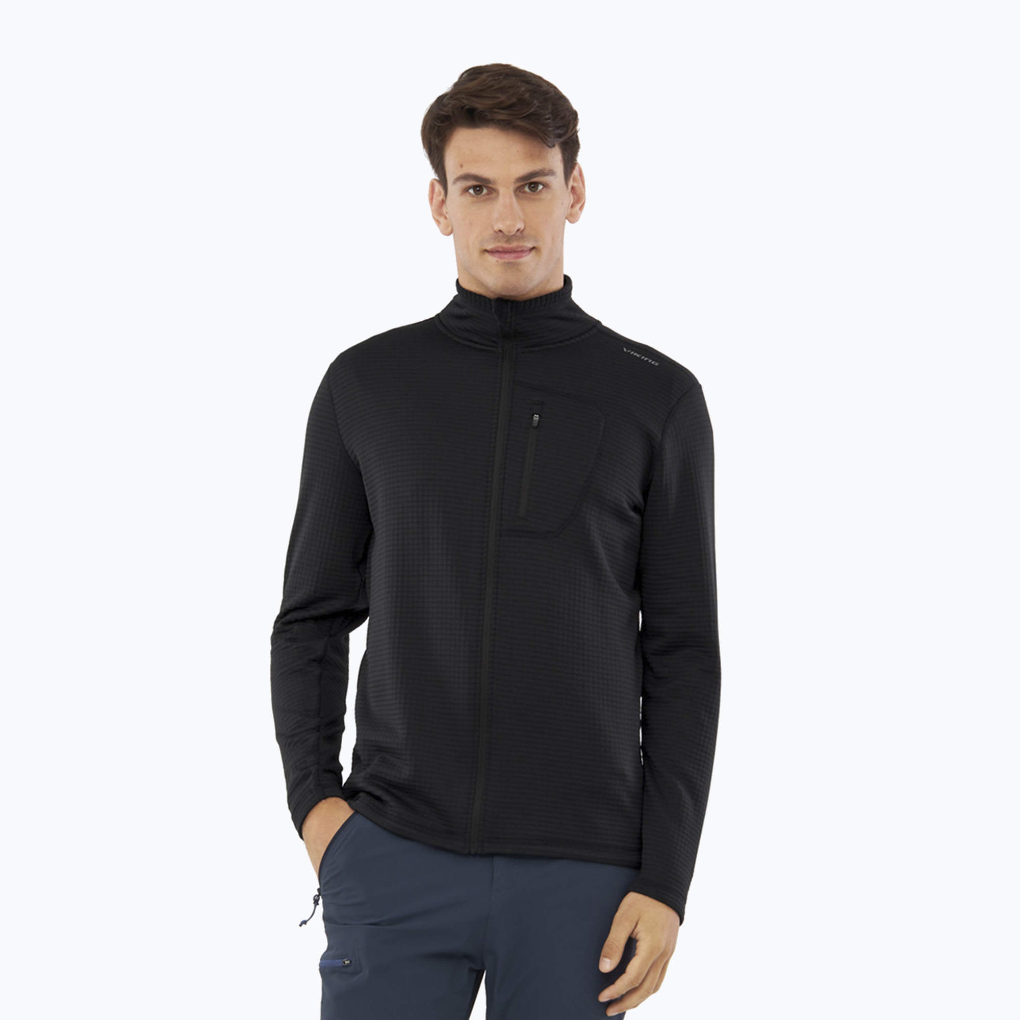 Bluza trekkingowa męska Viking Admont Full Zip black 