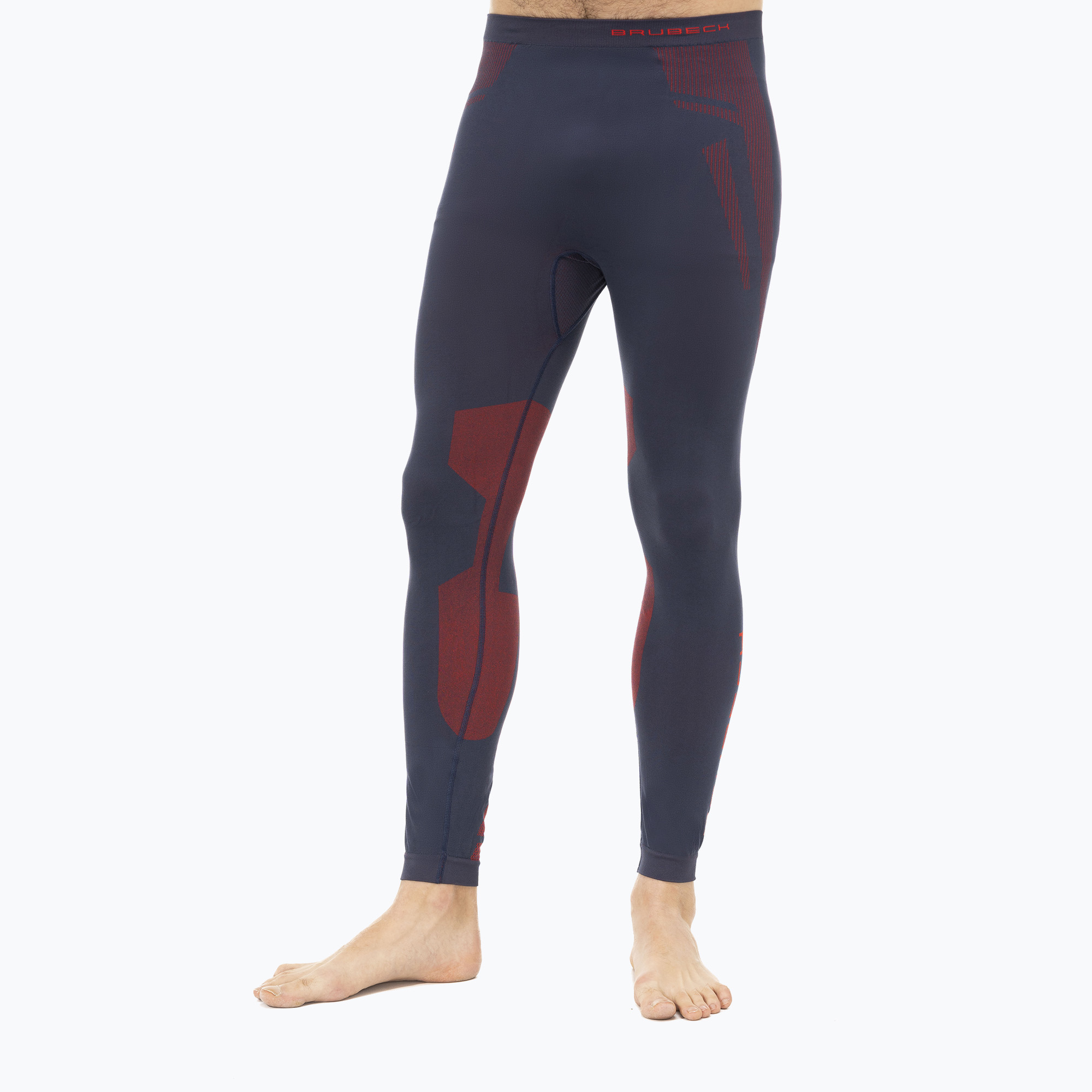 Men's thermal pants Brubeck LE13270 Dry dark blue/red
