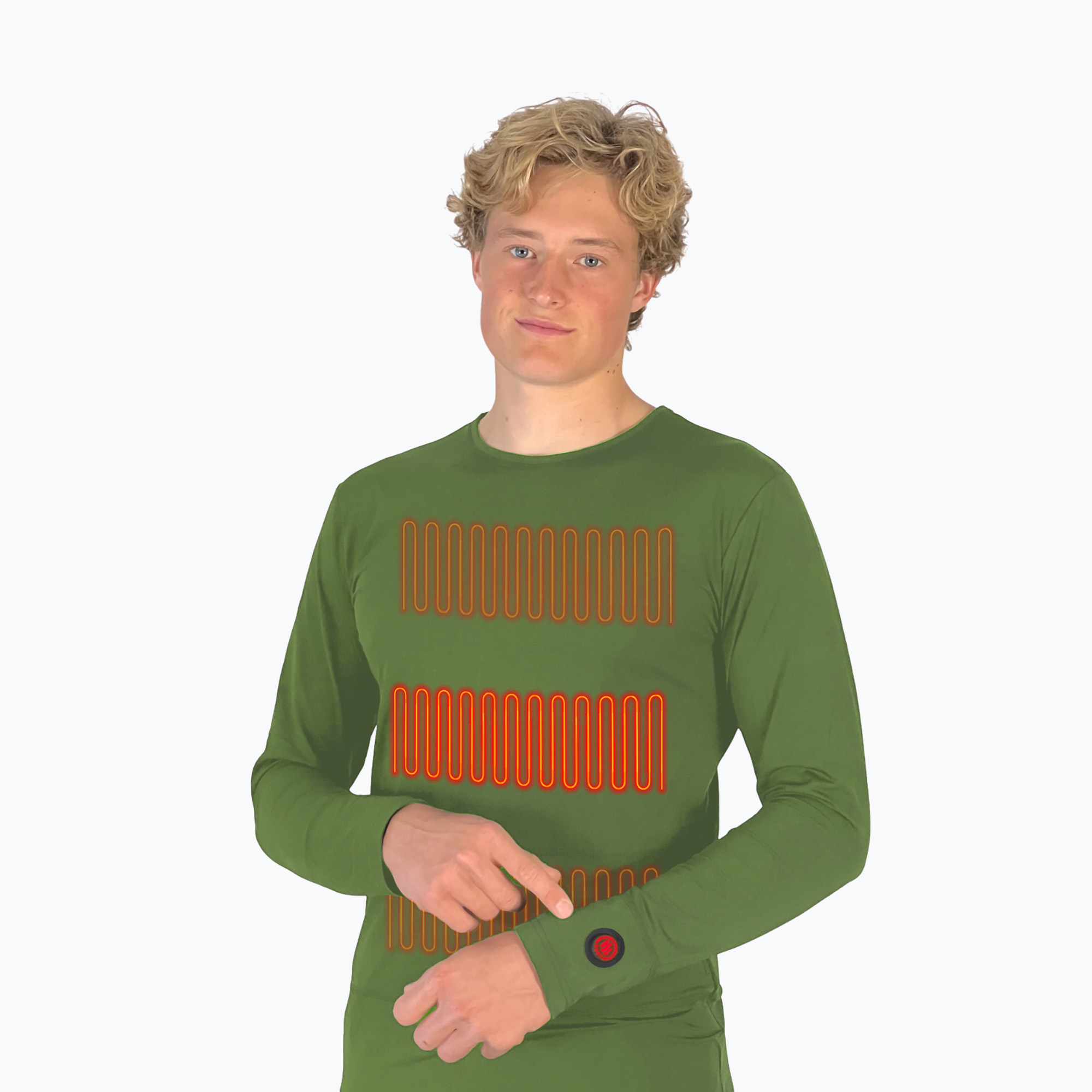 Bluza ogrzewana Glovii GJ1C zielona 