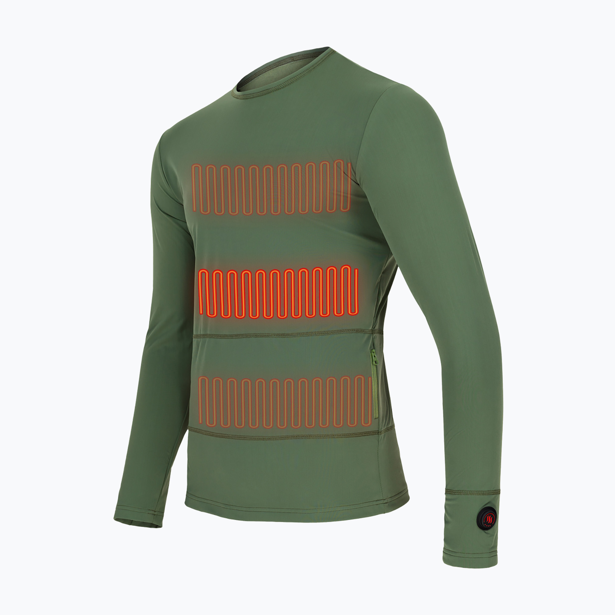Bluza ogrzewana Glovii GJ1C zielona 