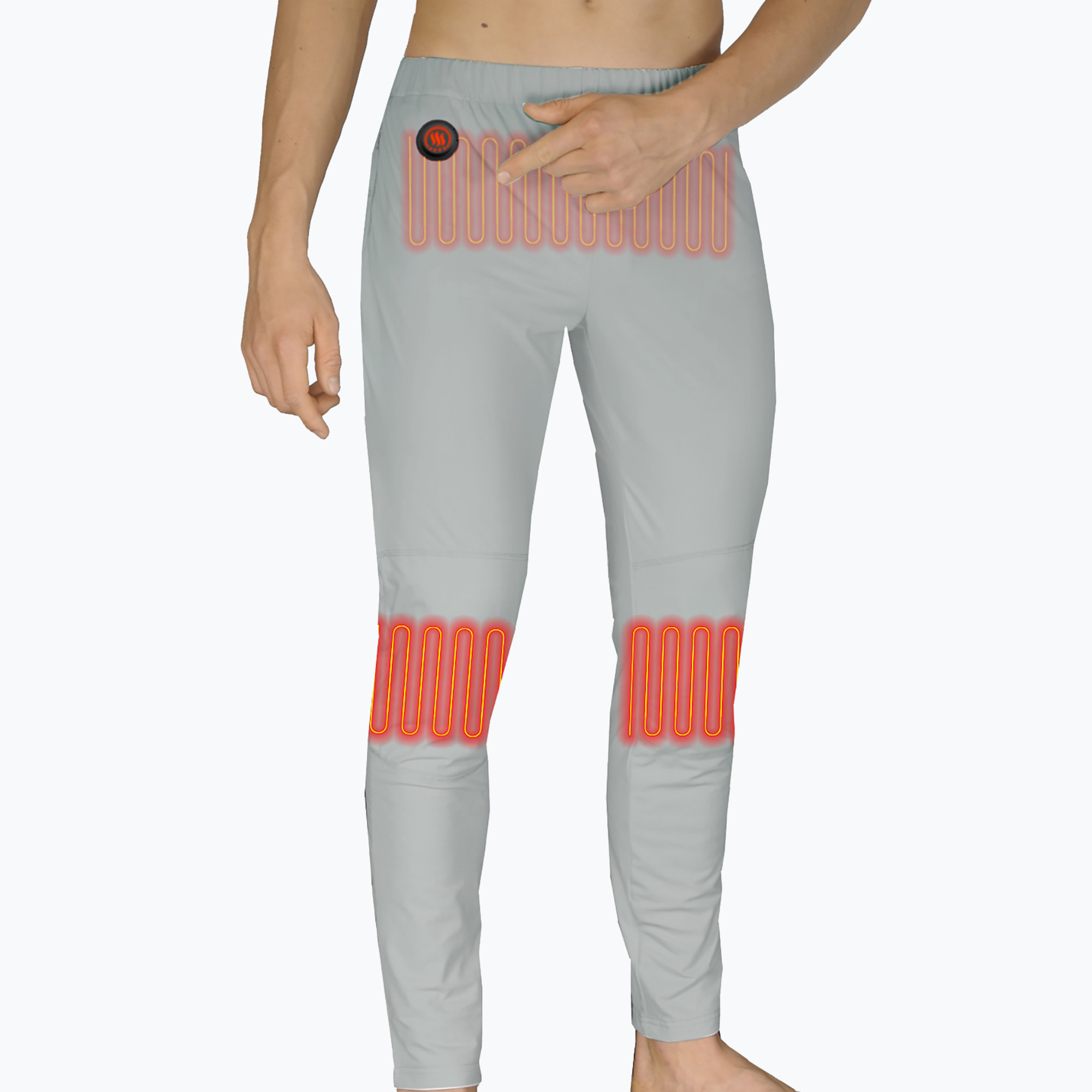 Spodnie ogrzewane Glovii GP1G szare 