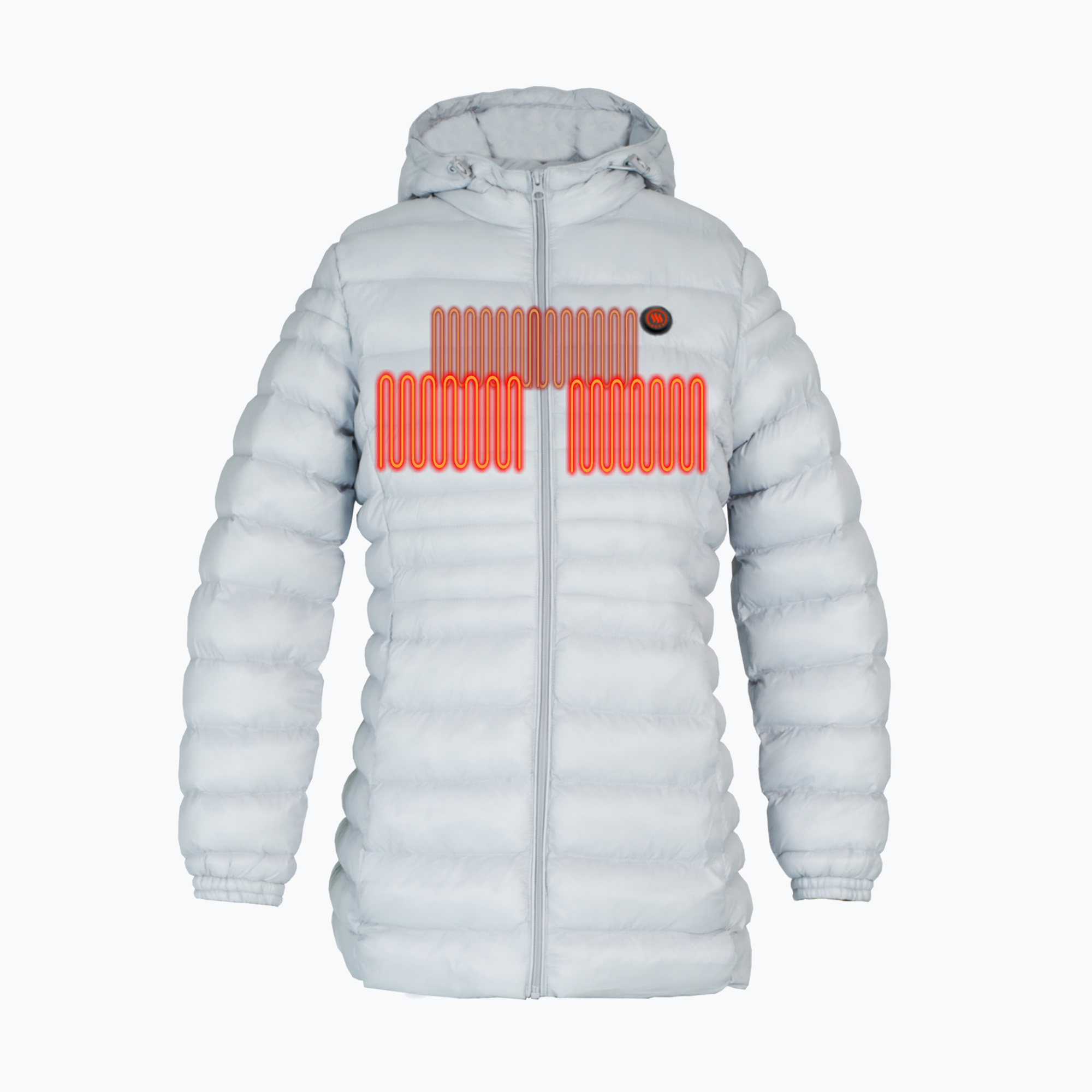 Kurtka ogrzewana damska Glovii GTFG szara 